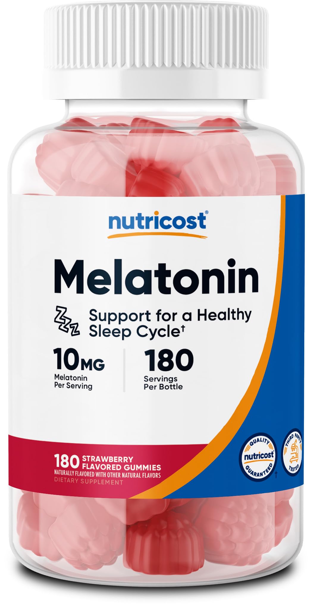 Nutricost Melatonin 10mg Gummies, 180 Count