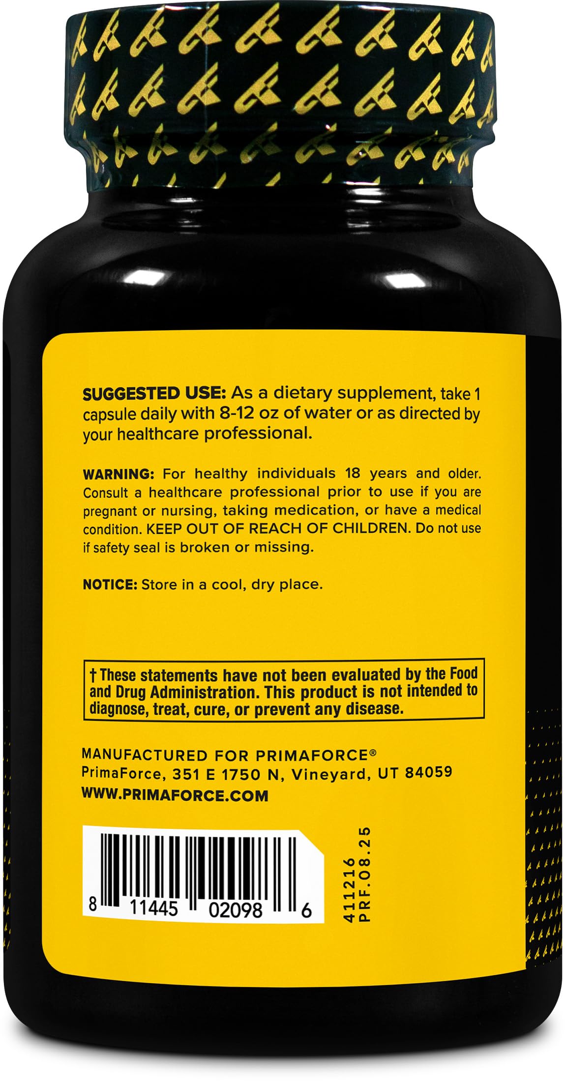 Primaforce Turkesterone 600mg Capsules, 90 Capsules