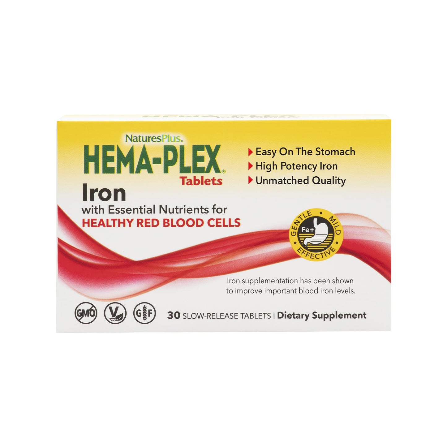 NaturesPlus Hema-Plex Iron Tablet 30 Count