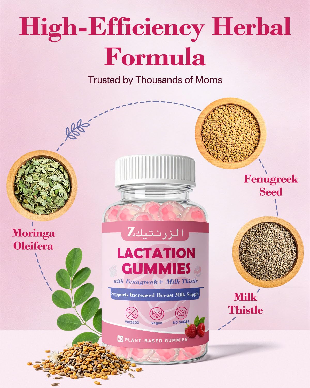 Kavguine Lactation Support Gummies 60 Count