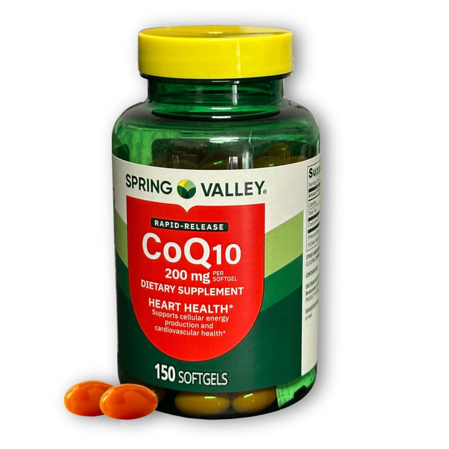Fusion Shop Store CoQ10 200mg Rapid Release Softgels, 150 Count