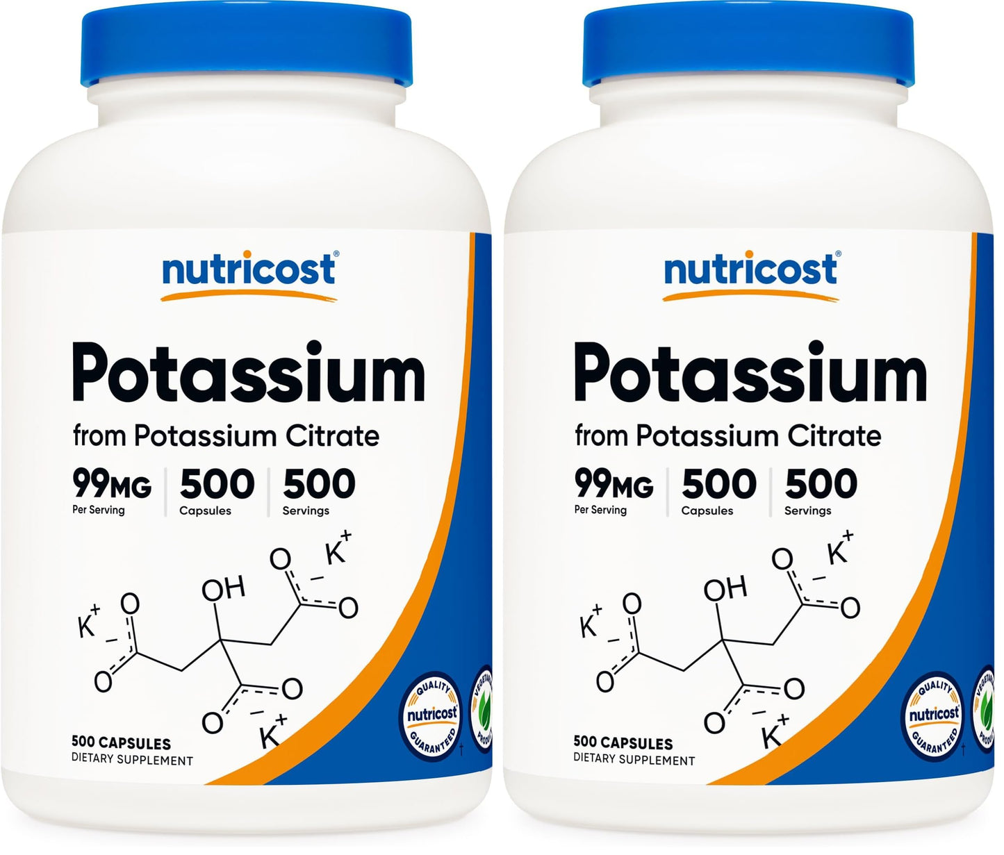 Nutricost Potassium Citrate 99mg Capsules 1000