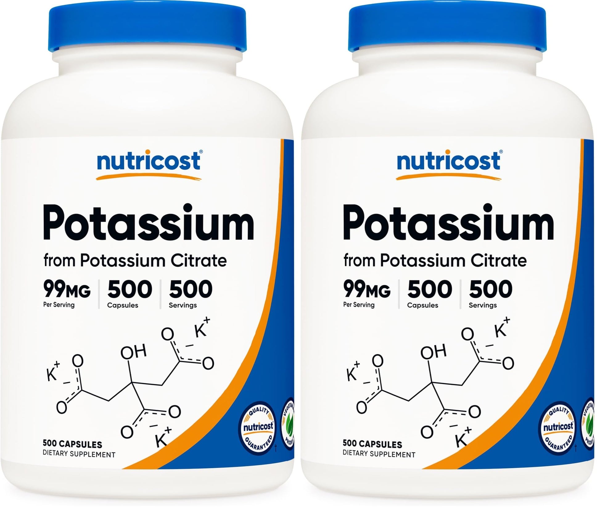 Nutricost Potassium Citrate 99mg Capsules 1000