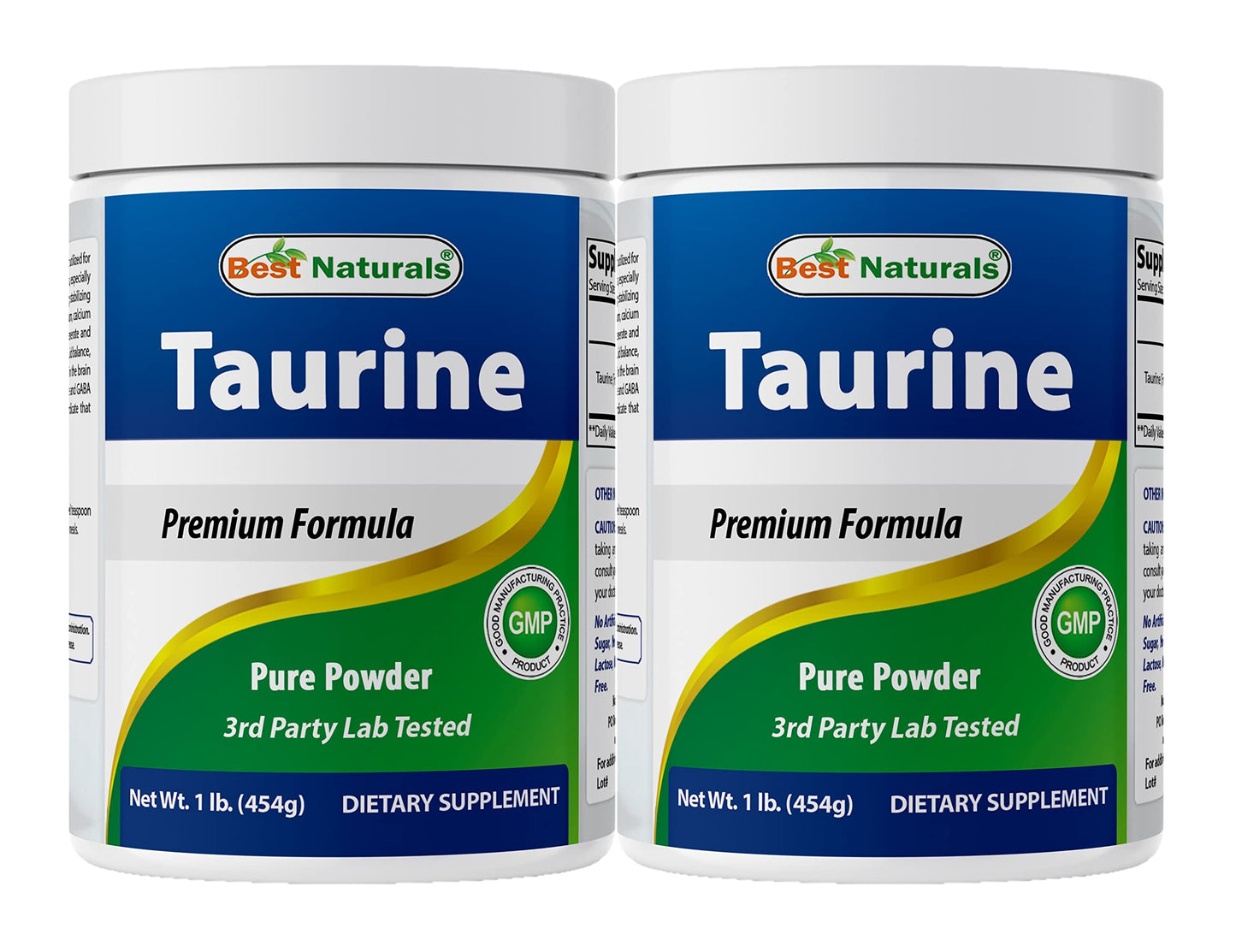 Best Naturals Taurine Powder Free Form 1000mg per Serving, 16 Servings