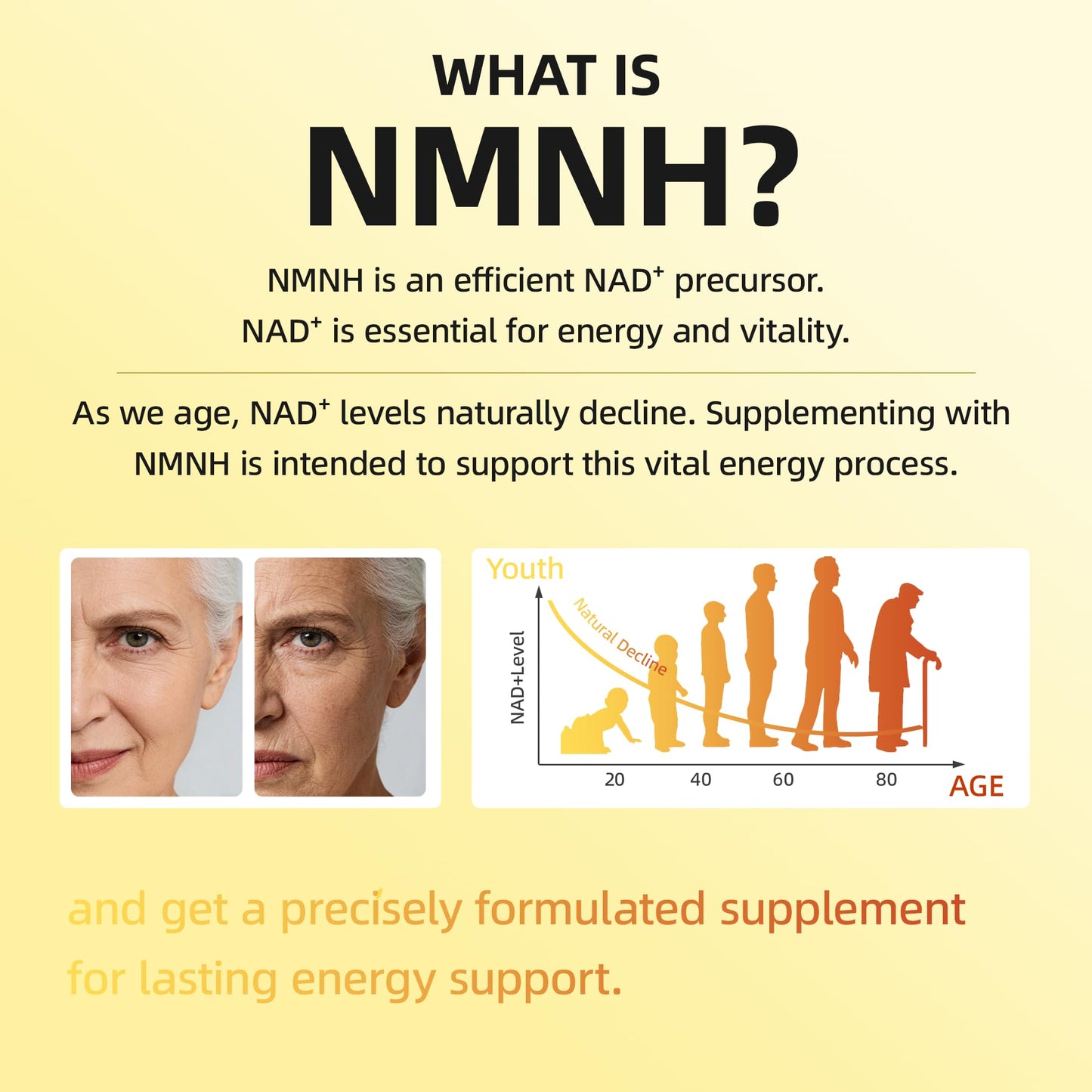 Shumol NAD Supplement Liposomal NMNH Softgel 500mg with Flaxseed Oil 200mg, 240 Softgels