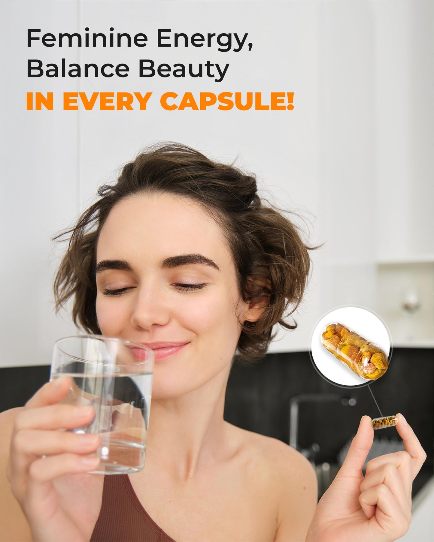 New Time Organic Beekeeping Products Bee Pollen Capsules, 60 Capsules