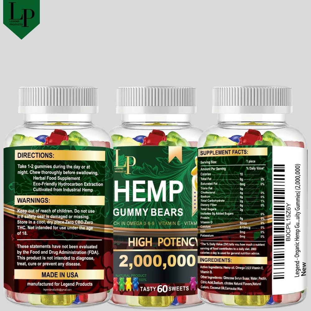 Legend Products Hemp Gummies 60 Gummies