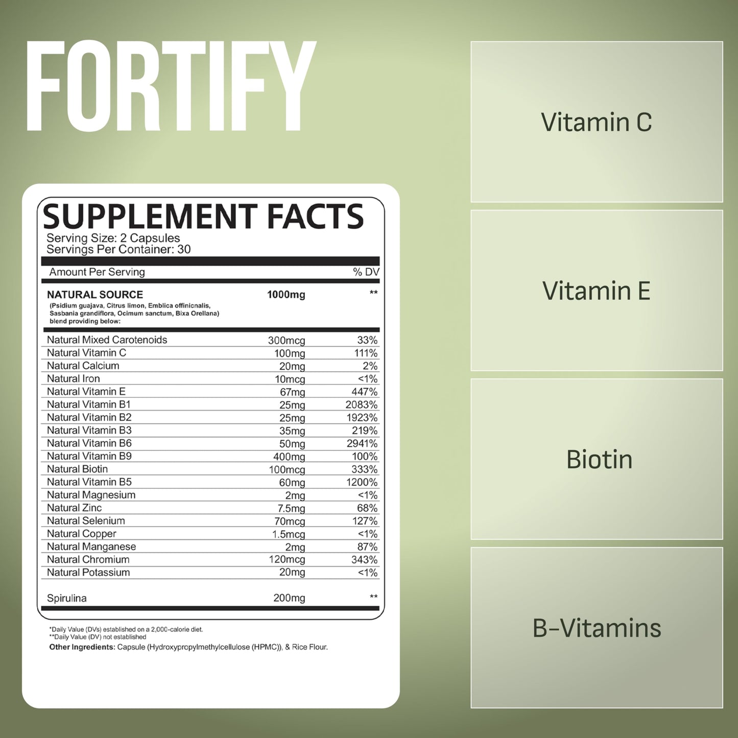 Brickhouse Nutrition Fortify: Whole-Food Multivitamin Powder 3 Ounce