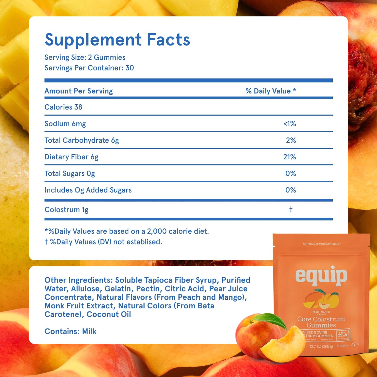 Equip Core Colostrum Gummies 120