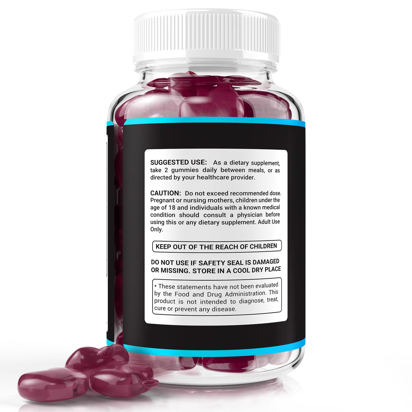 NutraVibe Erecta Max+ Gummies 60 Count