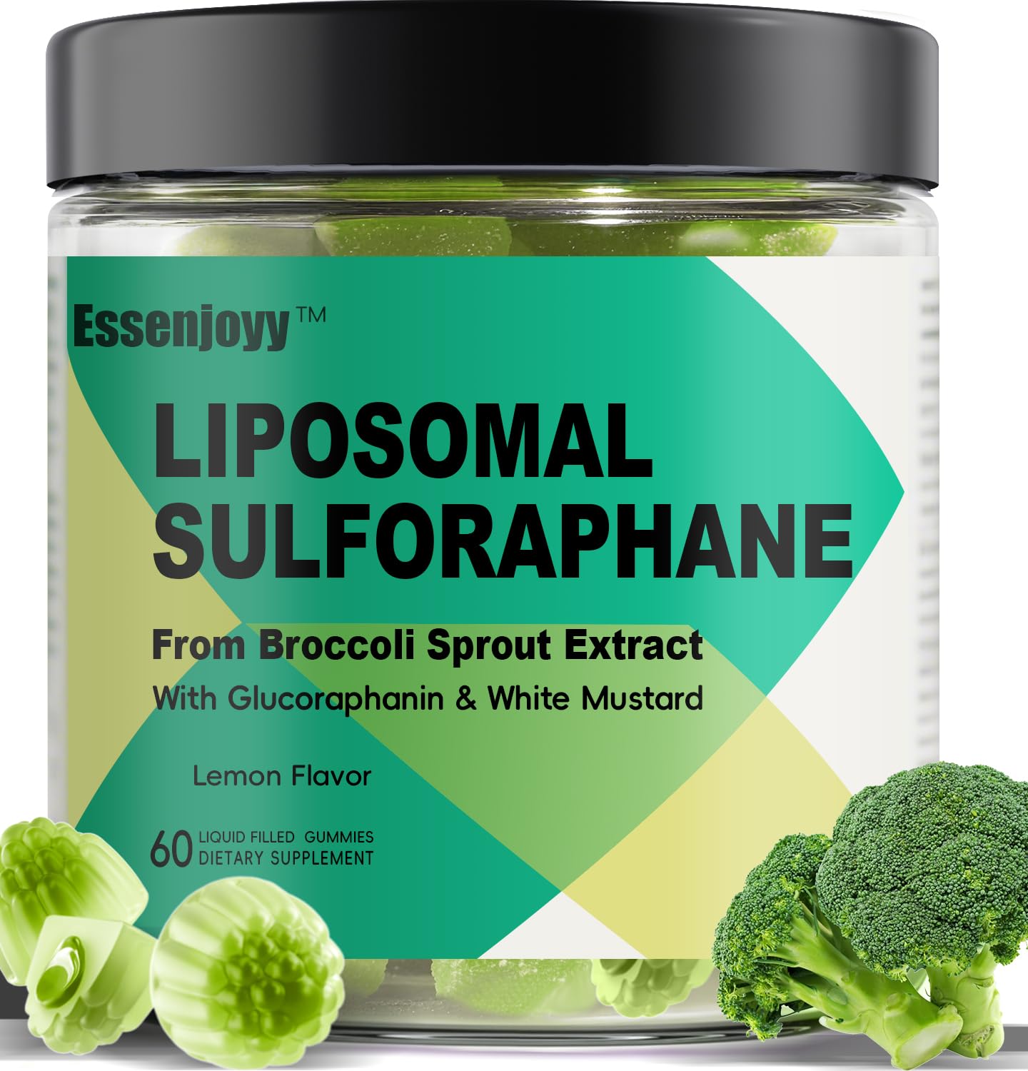 ESSENJOYY Liposomal Sulforaphane Supplement Gummies 60 Count