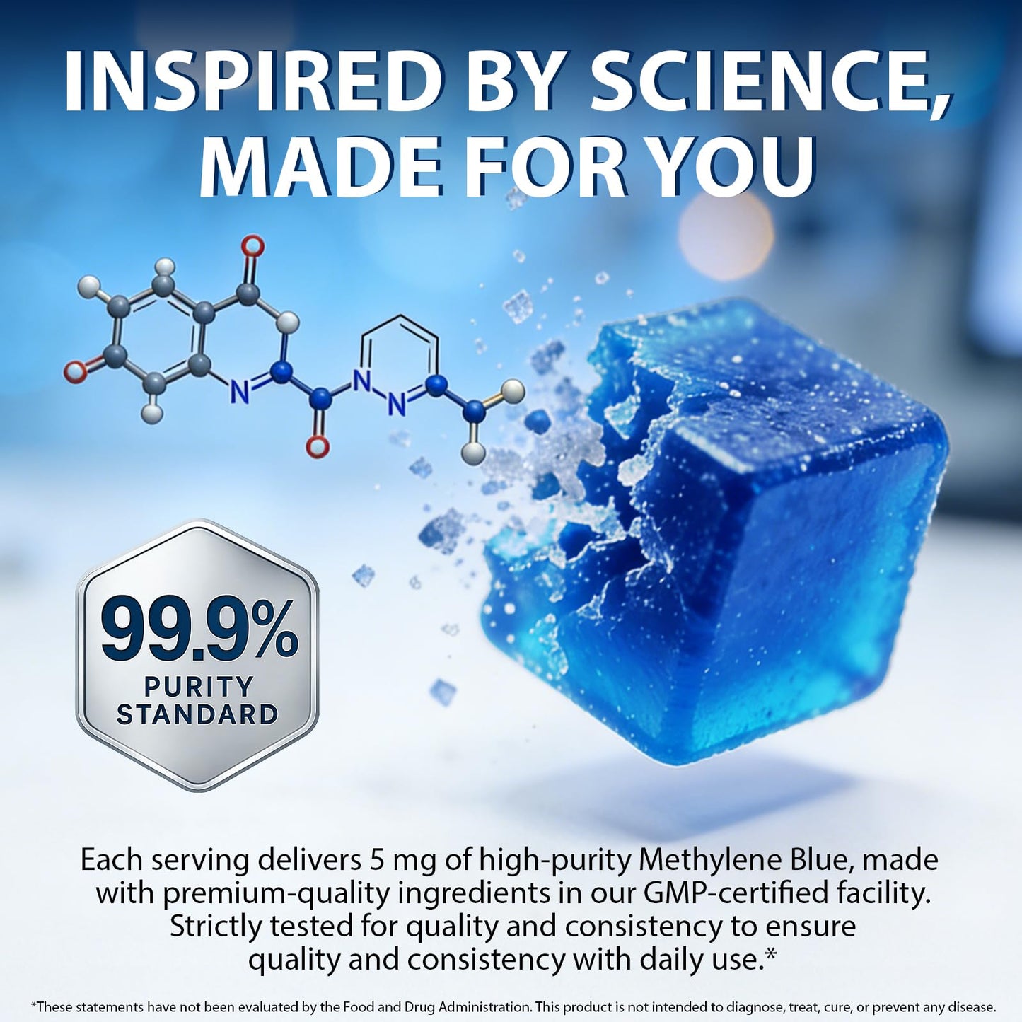 Alstaky Methylene Blue 5mg Per Serving, 30 Gummies
