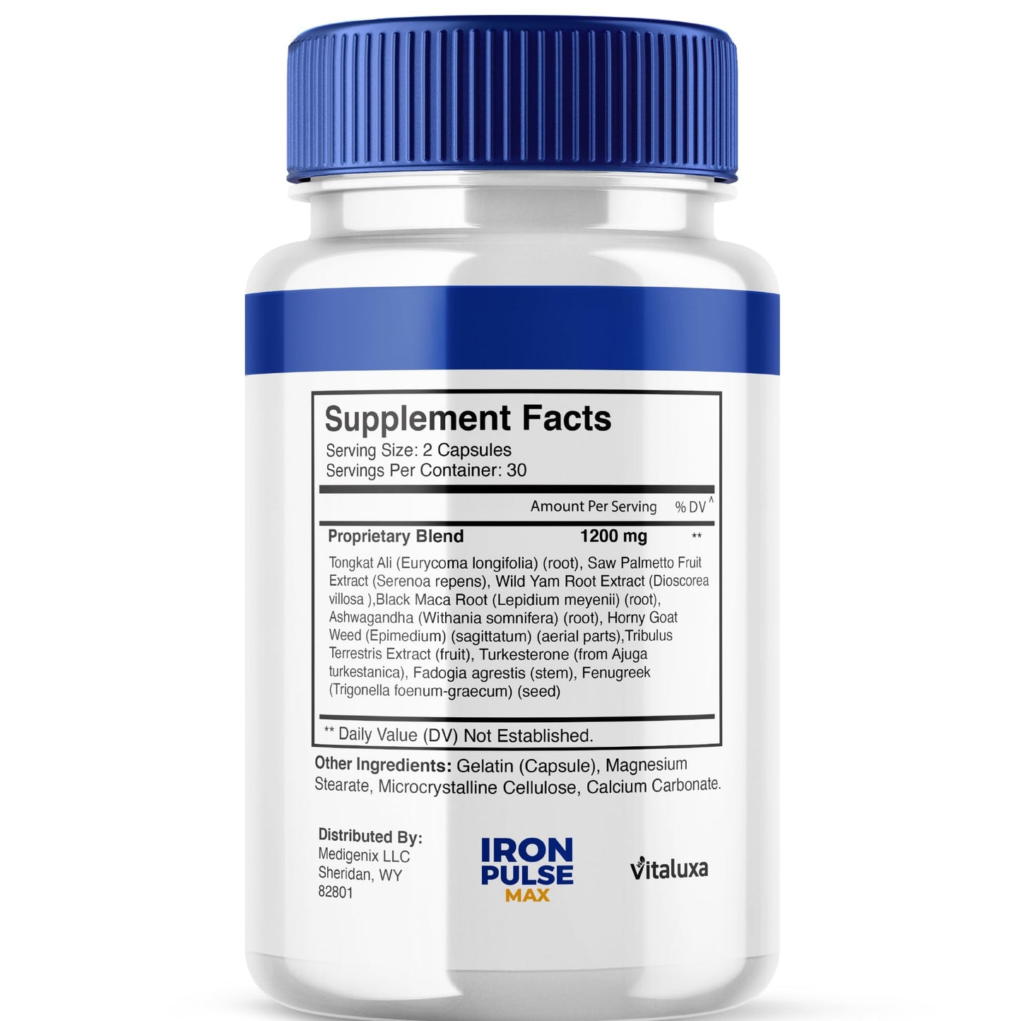 Vitaluxa Iron Pulse Max Capsules, 60 Count