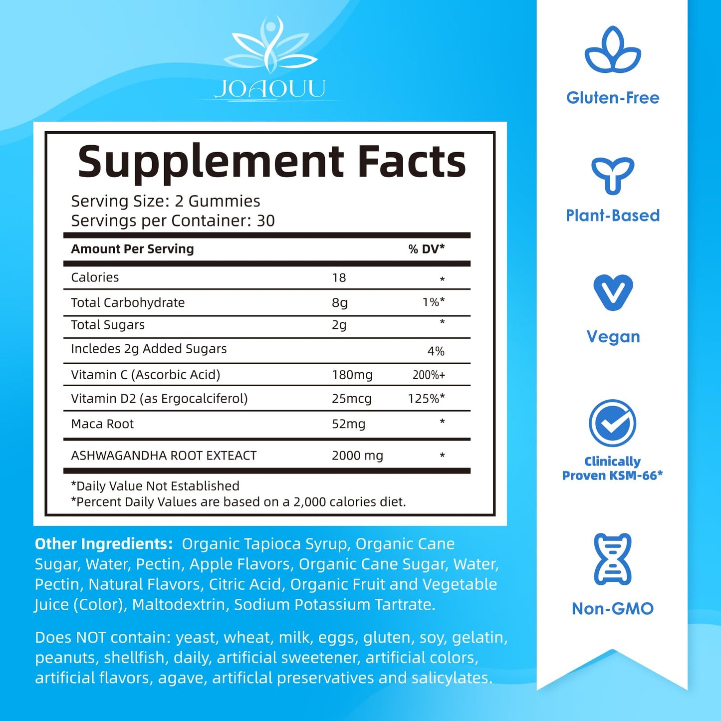 Joaouu Ashwagandha Capsule KSM-66 60 Capsules
