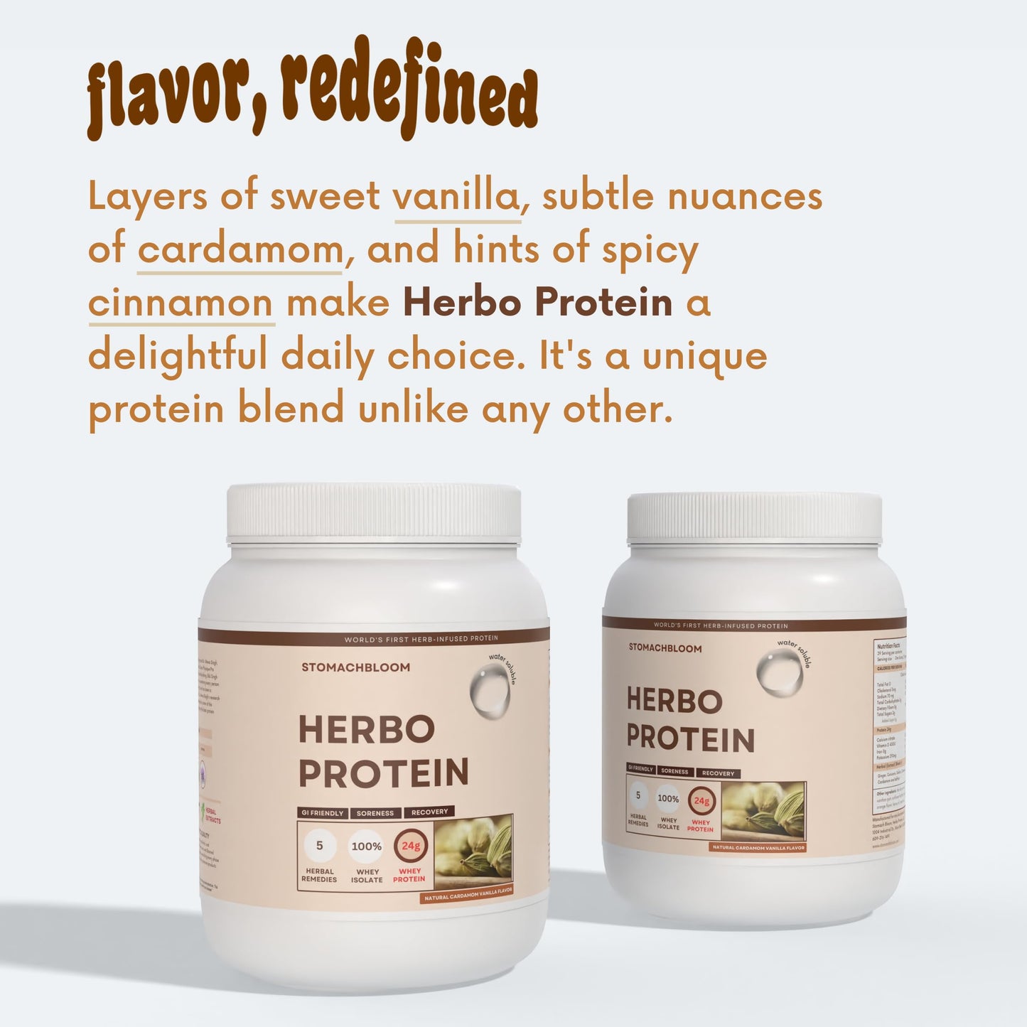 Nano Meda Herbo Protein 100% Whey Protein Isolate, Naturally Hydrolized Protein Powder, 30 Servings