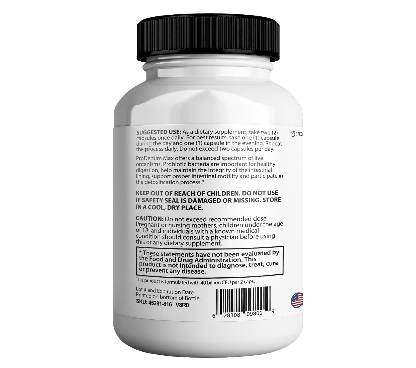 GREENVIFY Ultra Healthy Teeth Max Probiotic Supplement 120 Capsules