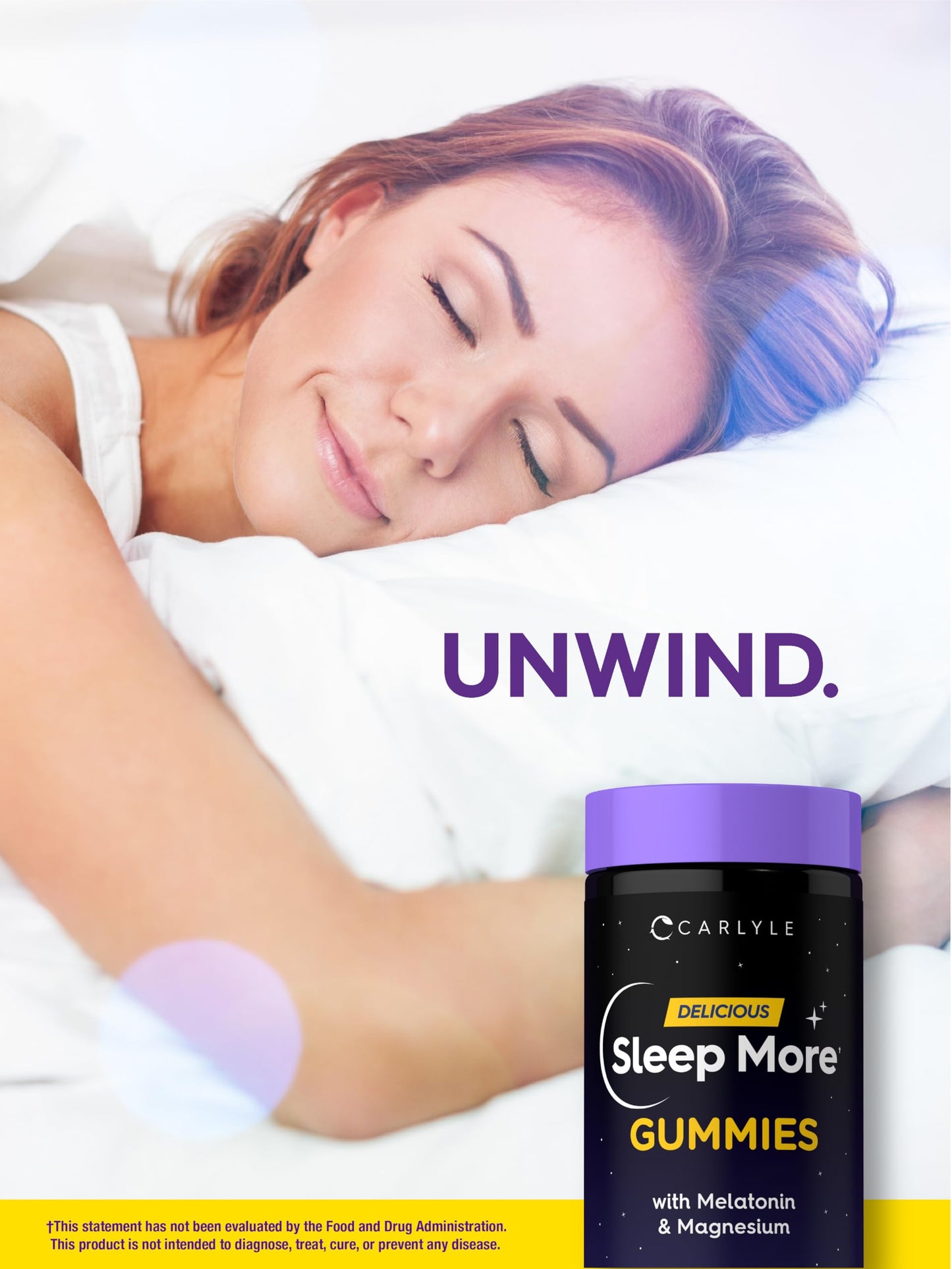 Carlyle Sleep Gummies with Melatonin and Magnesium Gummy, 120 Count