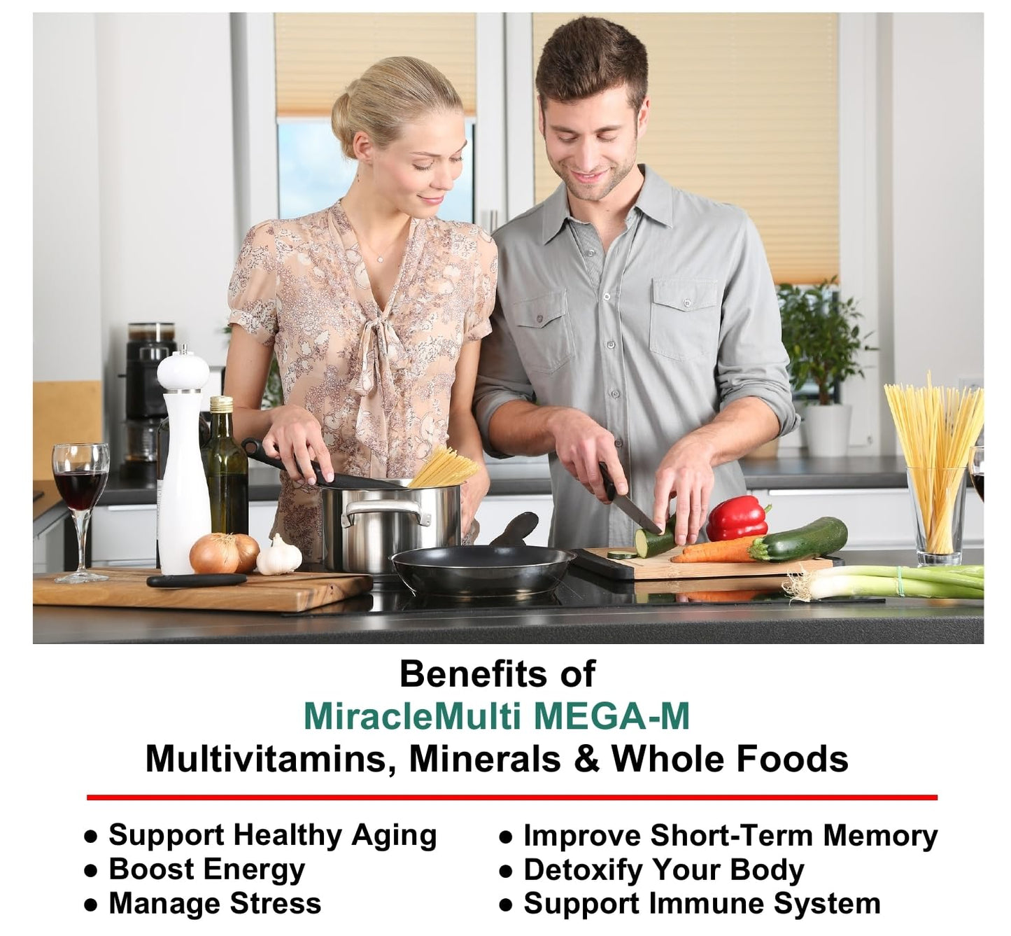 Hybrid Nutraceuticals MEGA-M Multivitamin for Men and Women Tablet, 90 Count