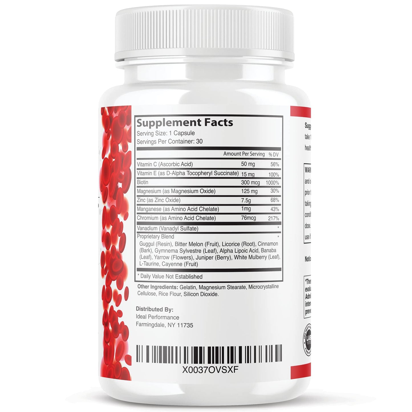 IDEAL PERFORMANCE Glucofort Formula Supplement Capsules 30