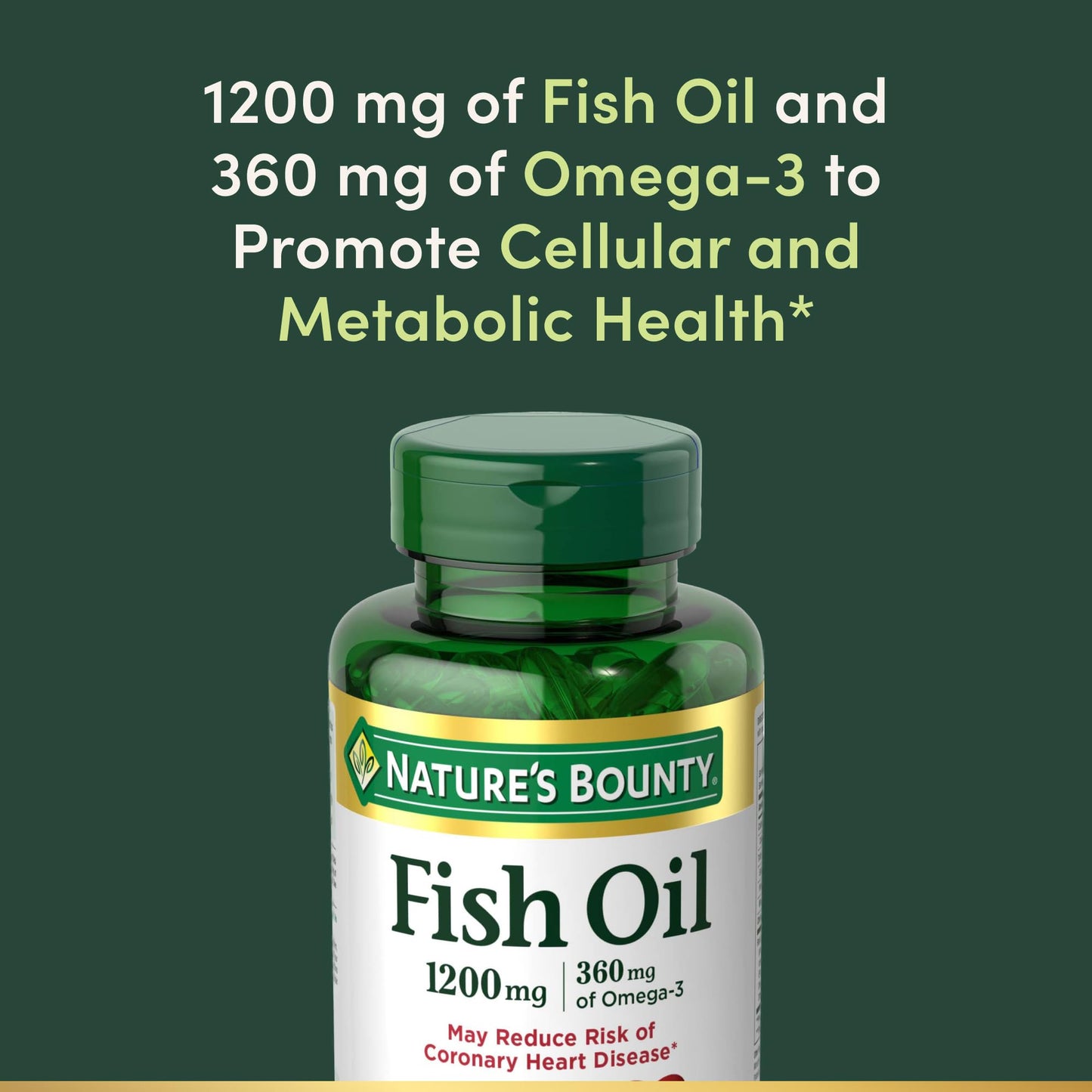 Nature's Bounty Fish Oil Omega-3 Softgels 60 Count