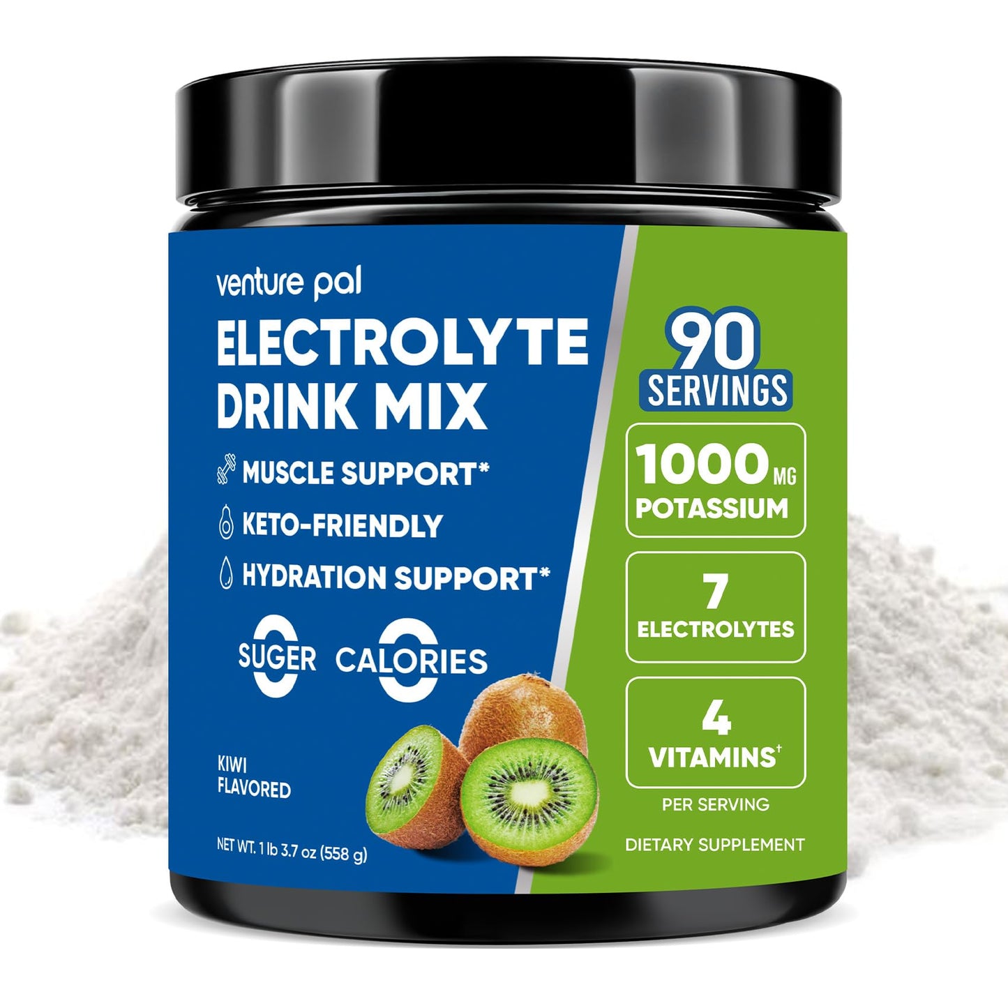 Venture Pal Sugar Free Electrolytes Powder 90 Servings