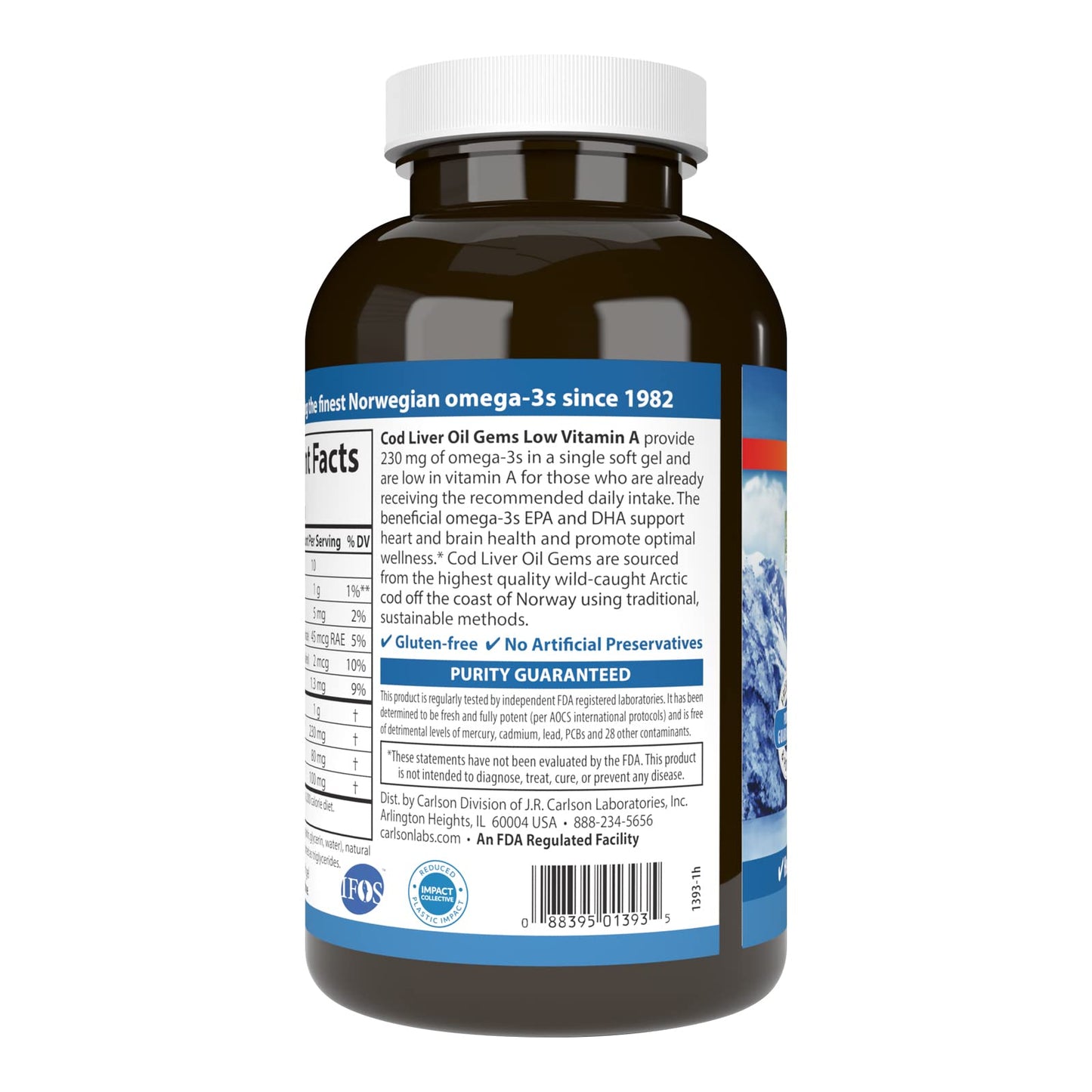 Carlson Cod Liver Oil Gems Softgel 300