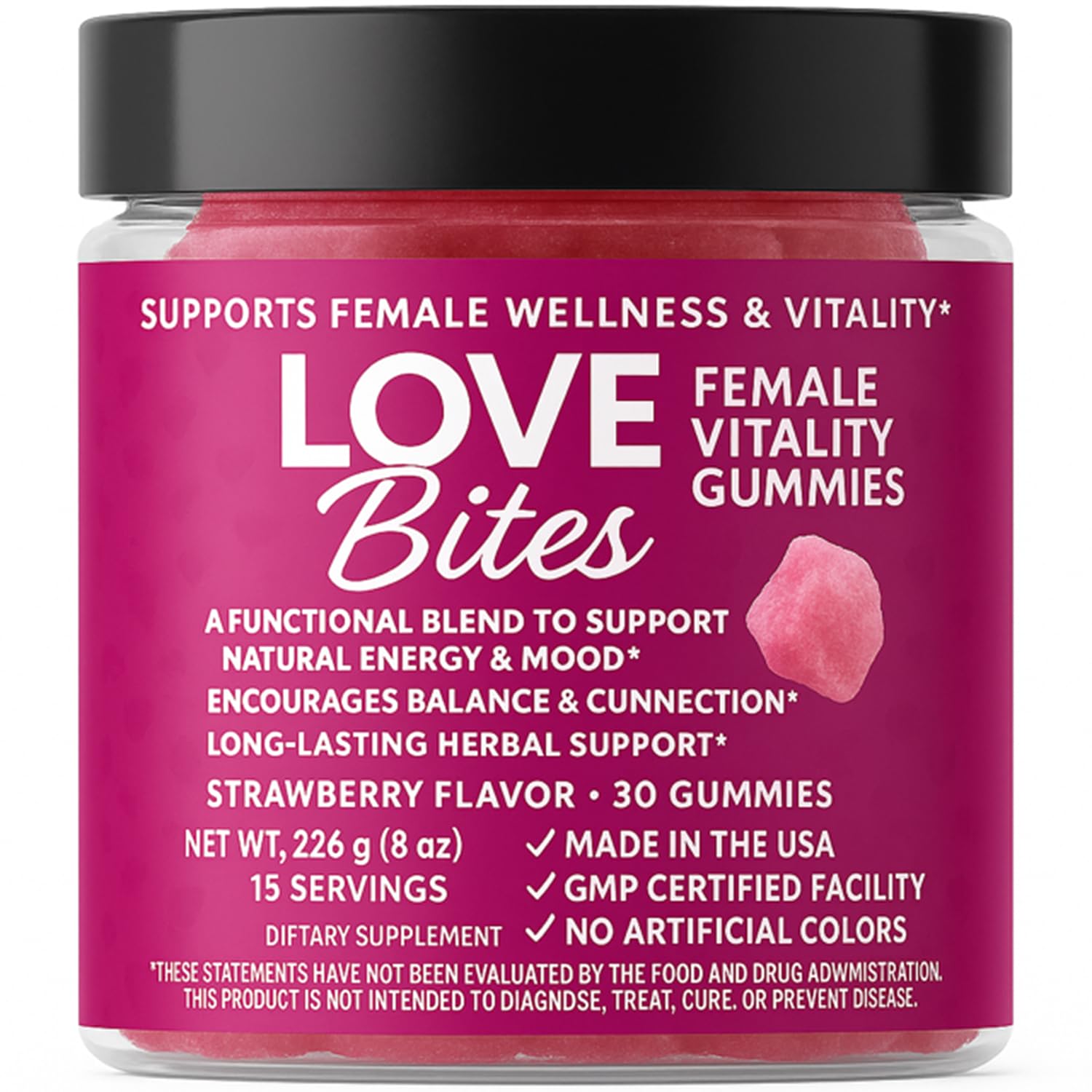 Generic Love Bites for Female Passion Gummies Chewable 30 Count