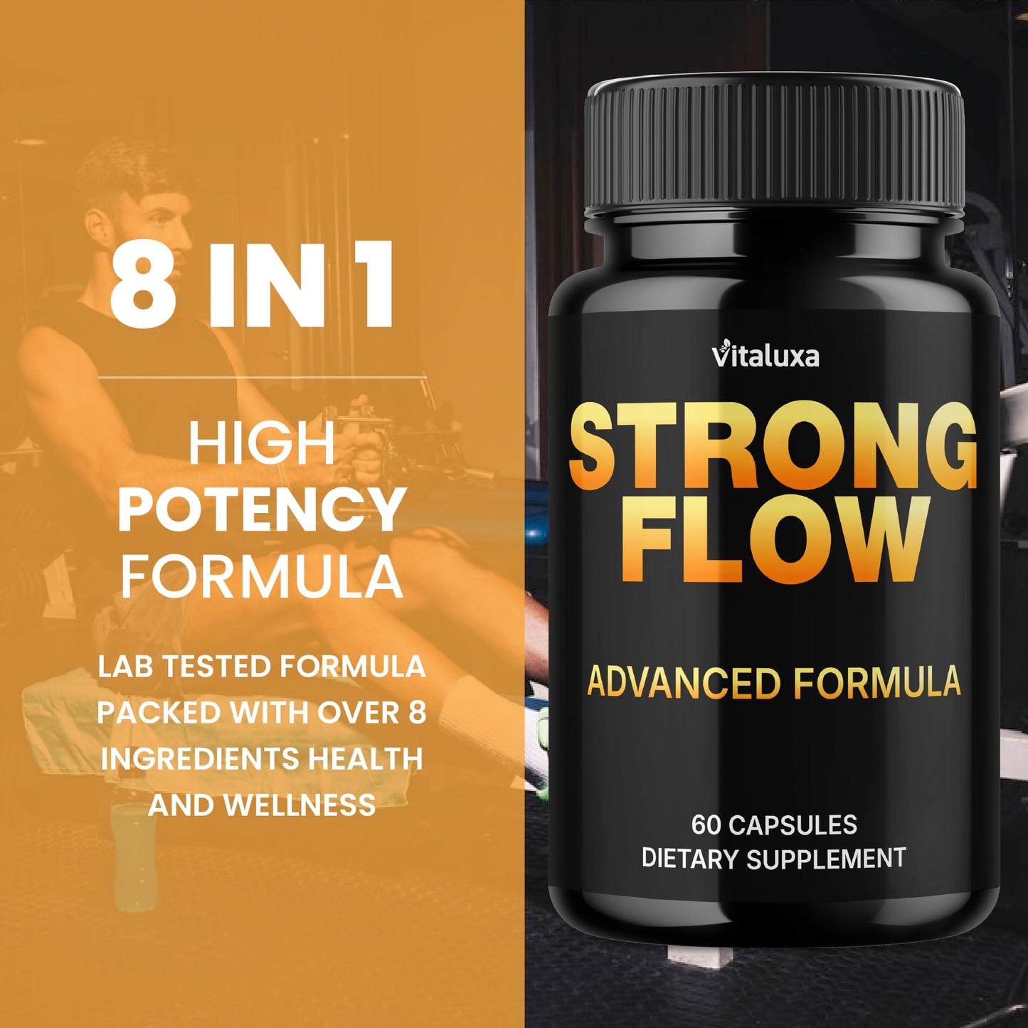 Vitaluxa Strong Flow Capsules, 60 Count