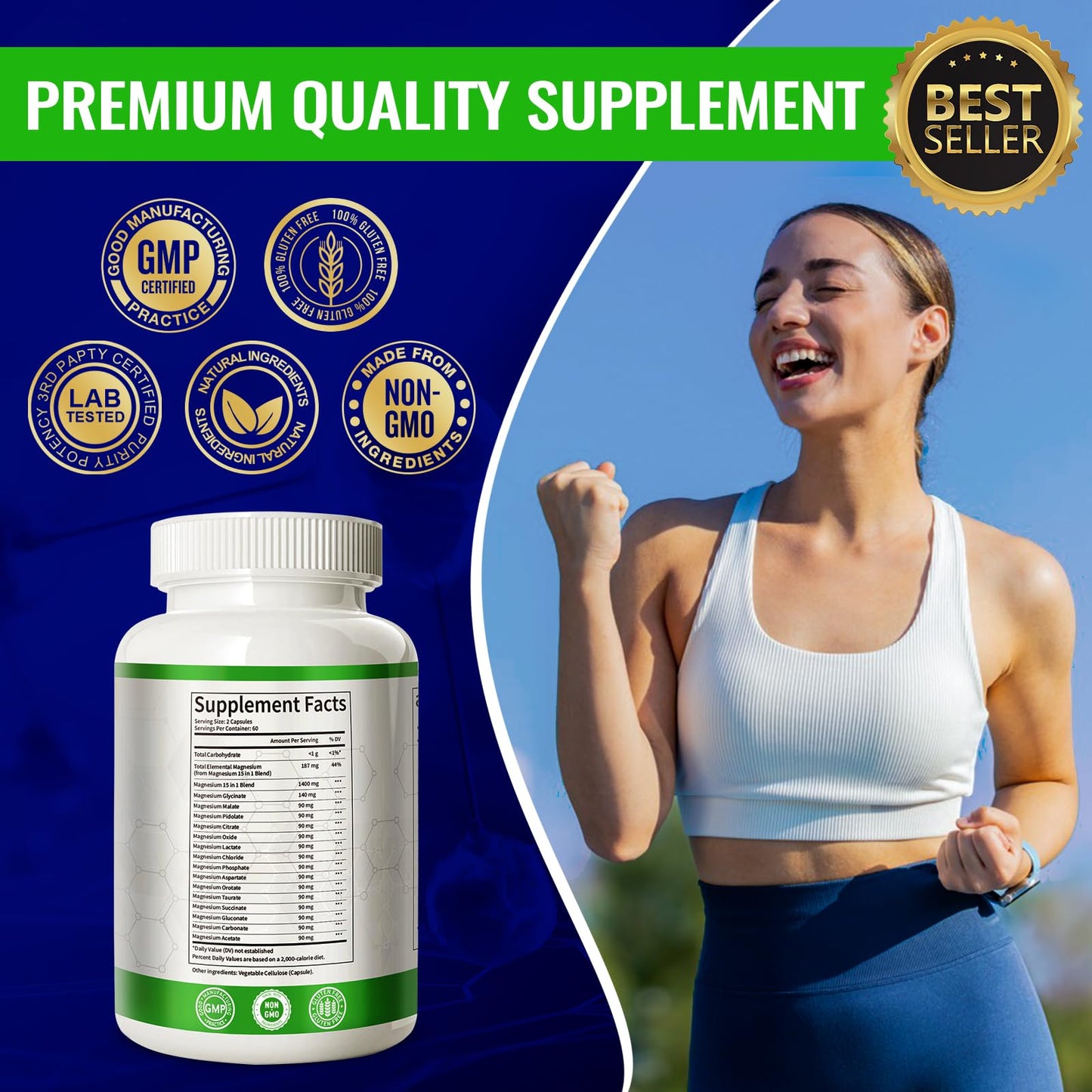Ashenutri Magnesium Complex Capsules, 120 Count