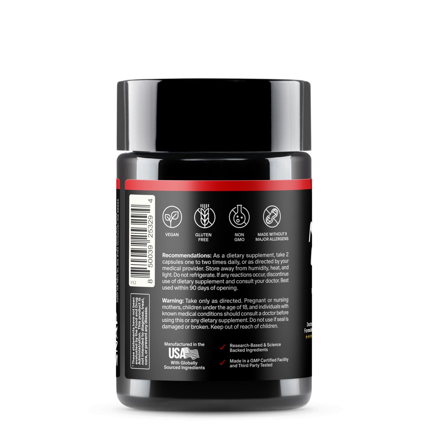 Snap Supplements Nitric Oxide Booster for Men & Women, 60 Capsules