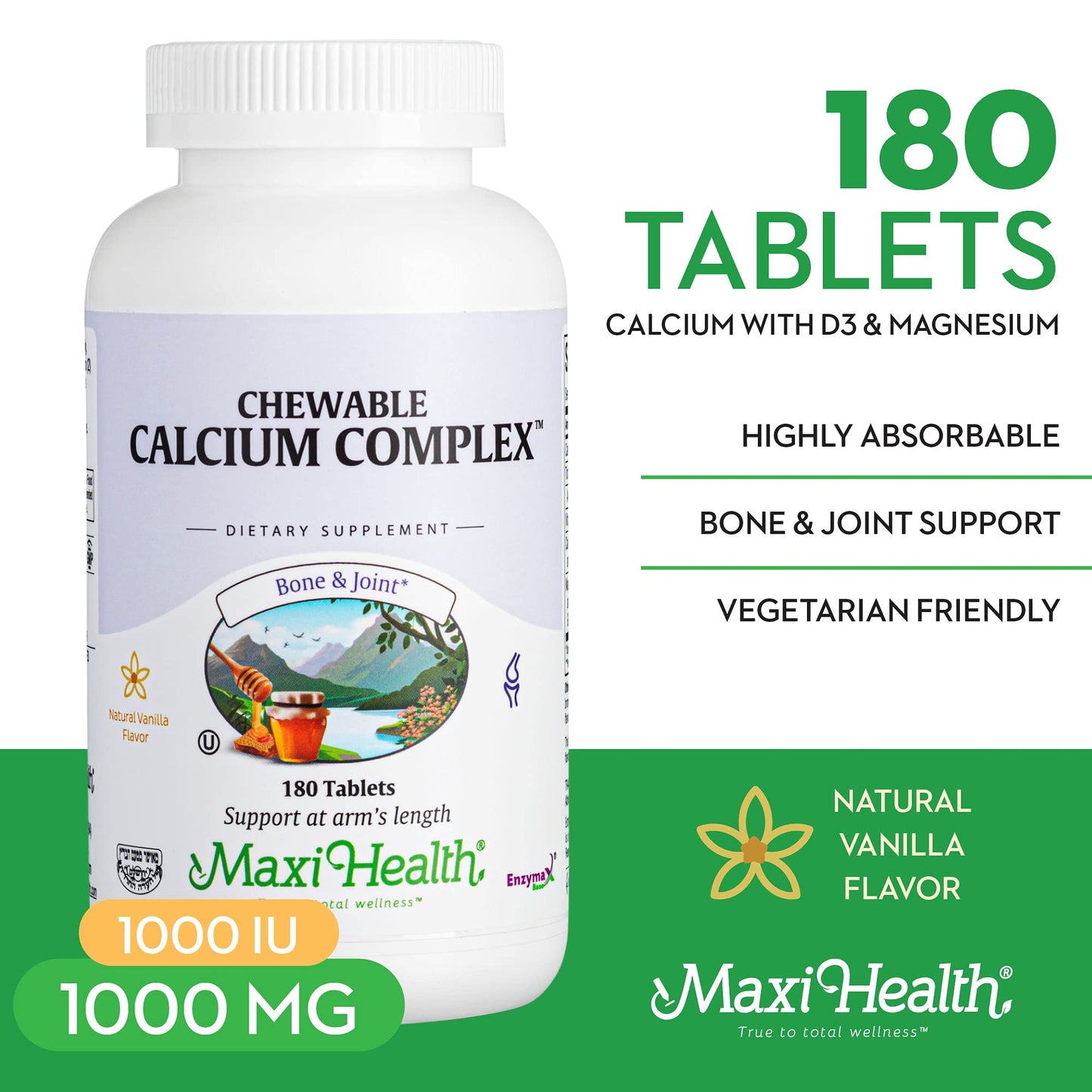 Maxi Health Calcium Complex Tablet 180 Count
