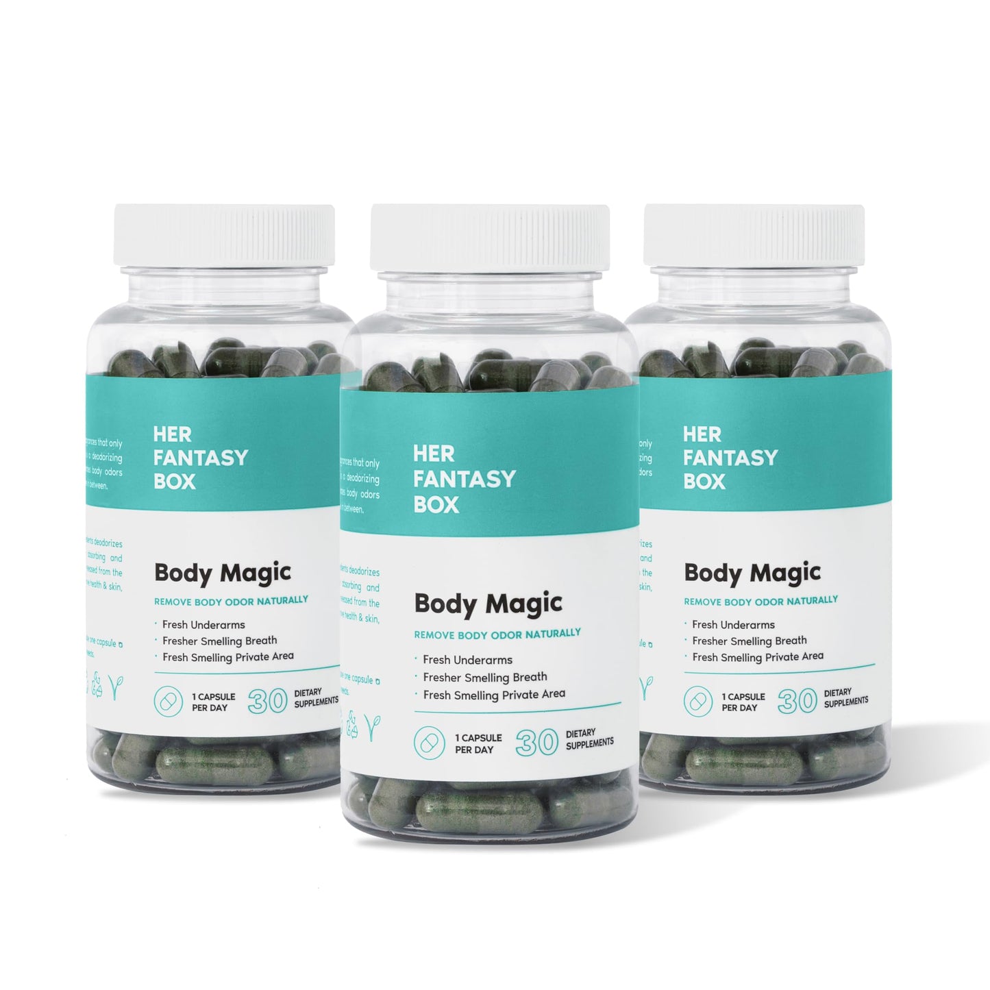 Her Fantasy Box Body Magic Chlorophyll Pill for Feminine Odor Capsule 30