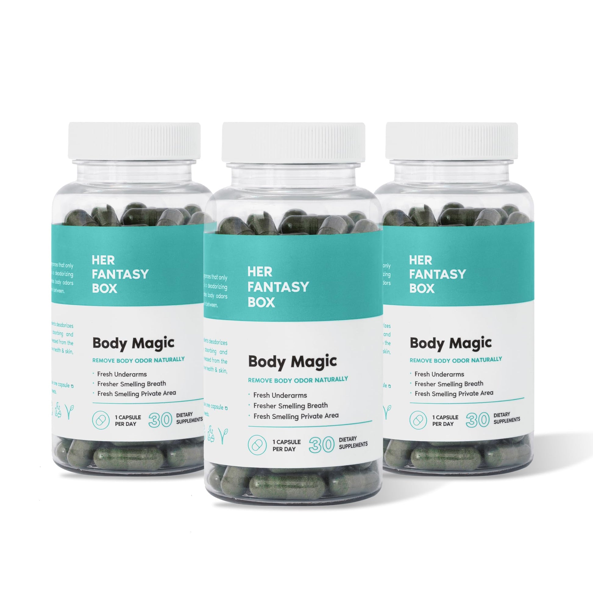 Her Fantasy Box Body Magic Chlorophyll Pill for Feminine Odor Capsule 30