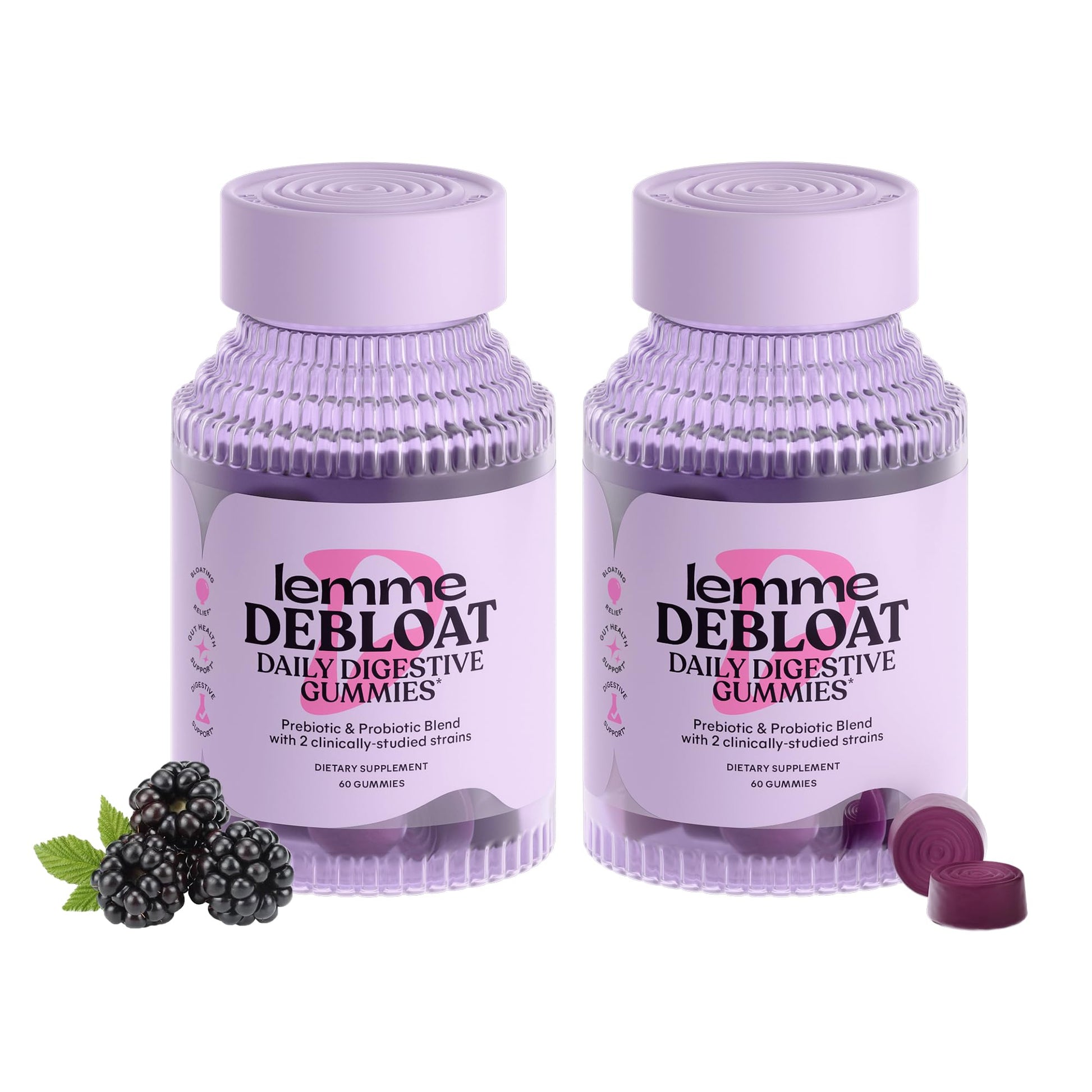 Lemme Debloat Digestive & Gut Health Gummies, 120 Gummies