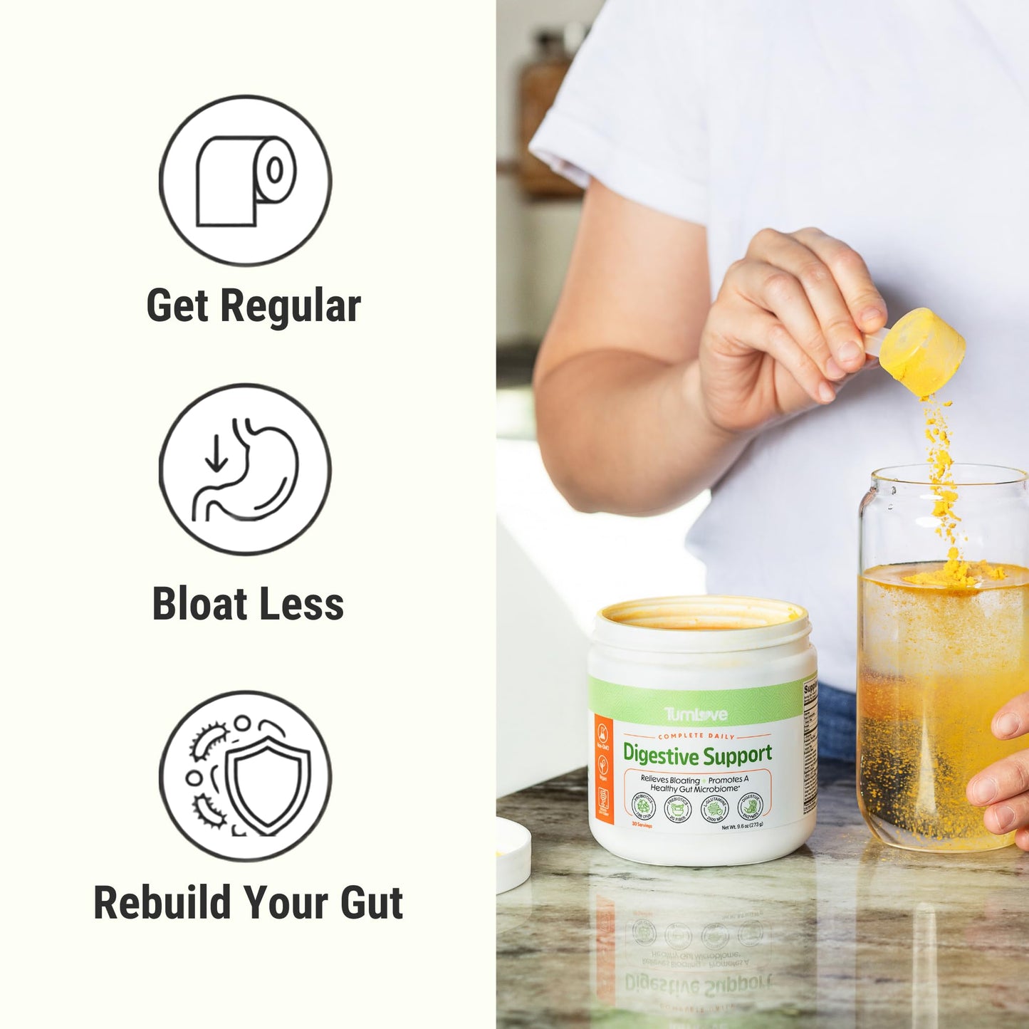 TumLove Digestive Support Powder 9.6 Ounce