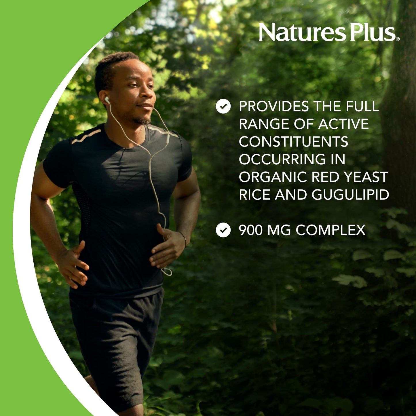 NaturesPlus Red Yeast Rice & Gugulipid Complex 60 Capsules