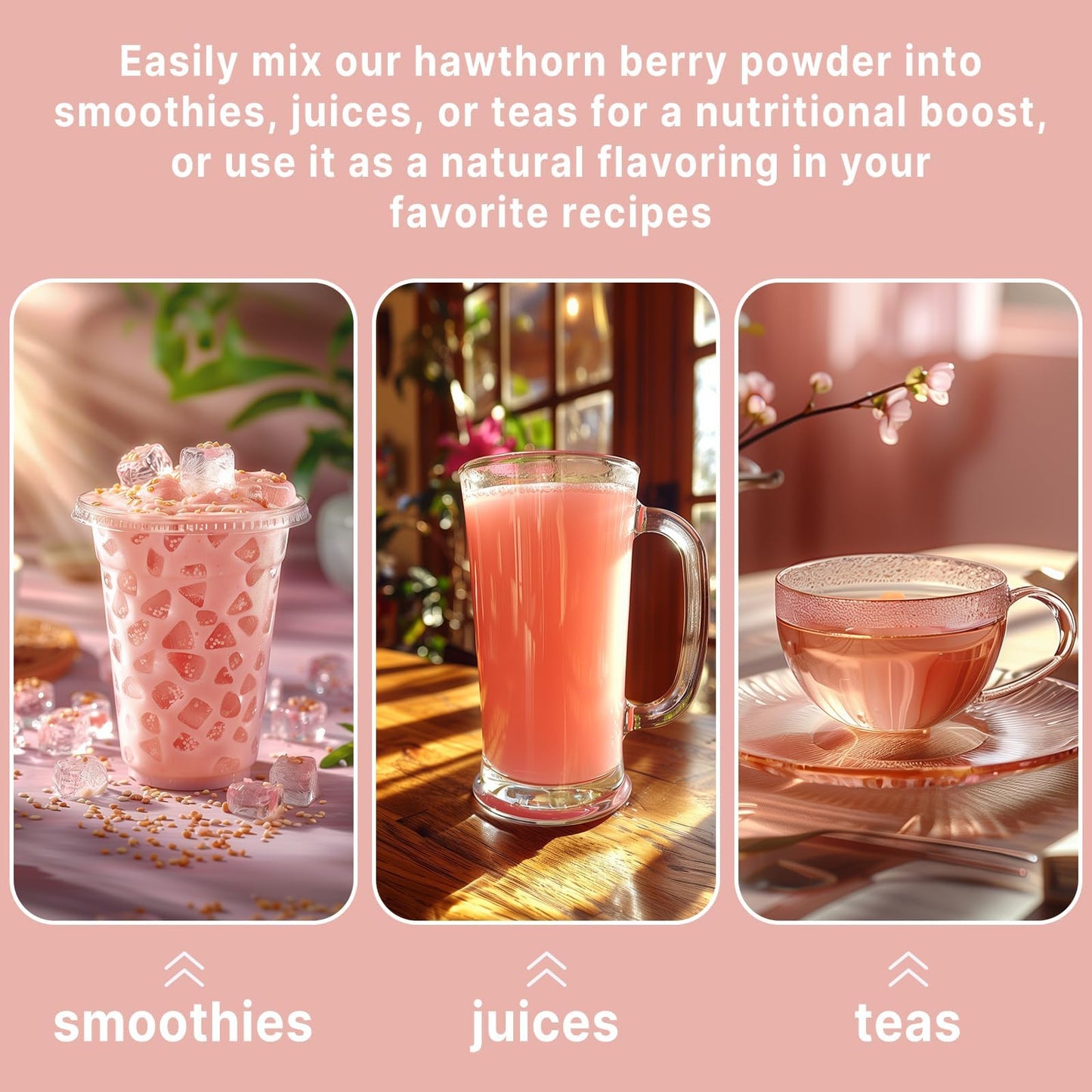 UNLEASH'D ORGANIC Hawthorn Juice Powder 16 oz