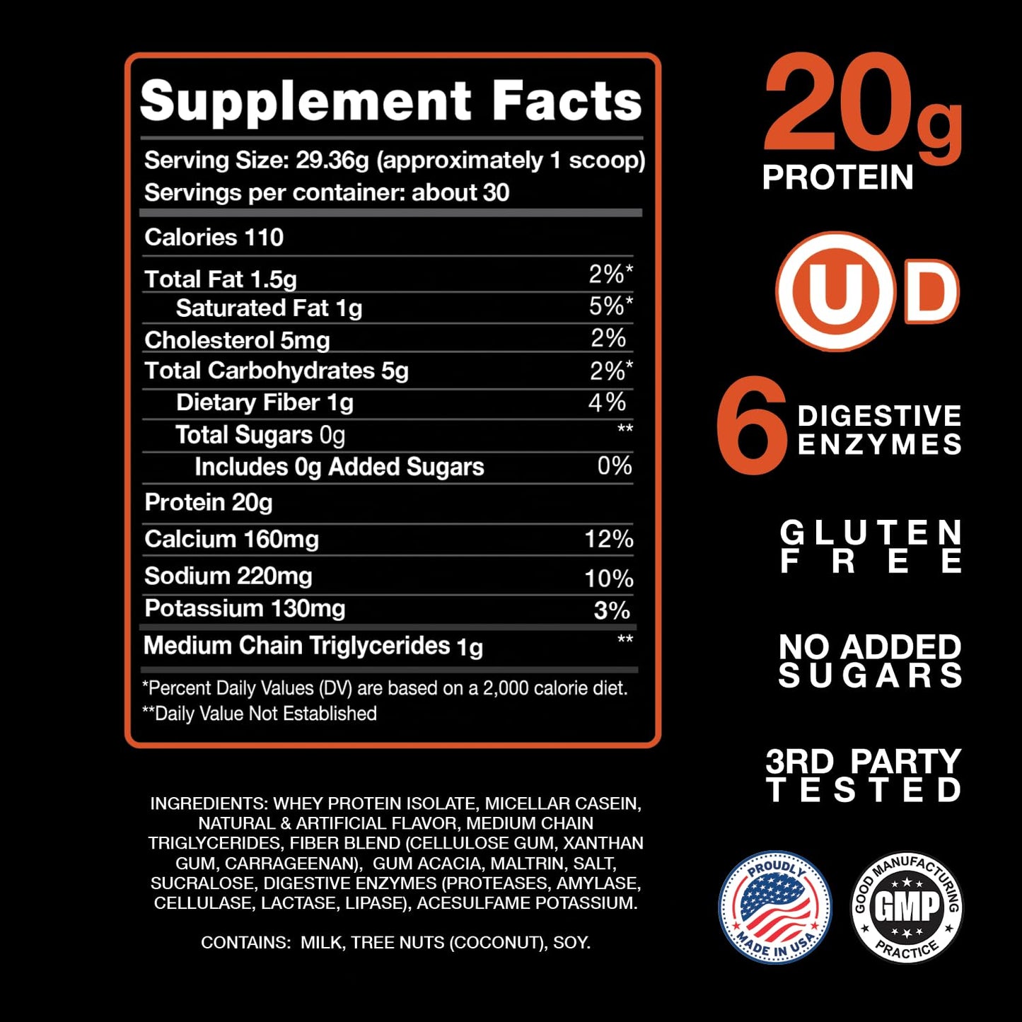 Devotion Nutrition Protein Powder Blend Powder Salted Caramel Cone 32 Servings