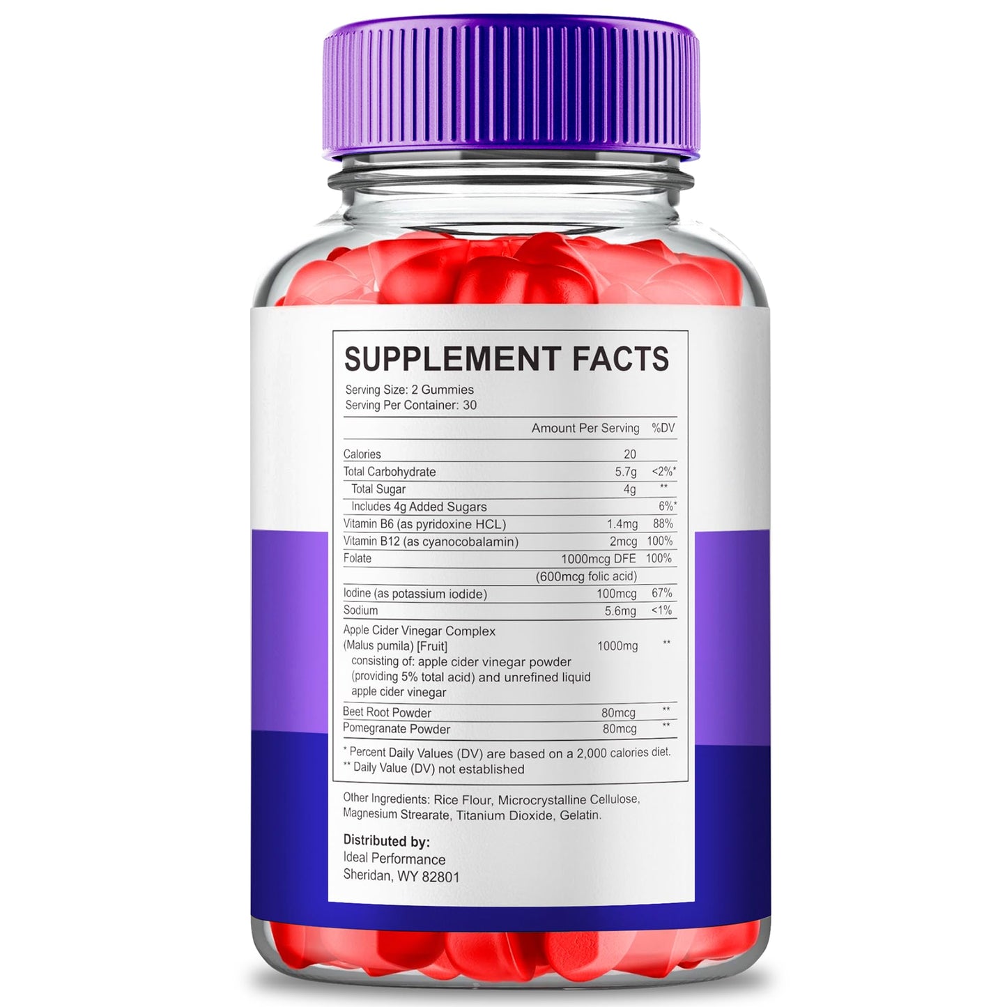 Ideal Performance Jump Keto ACV Gummies 60 Count