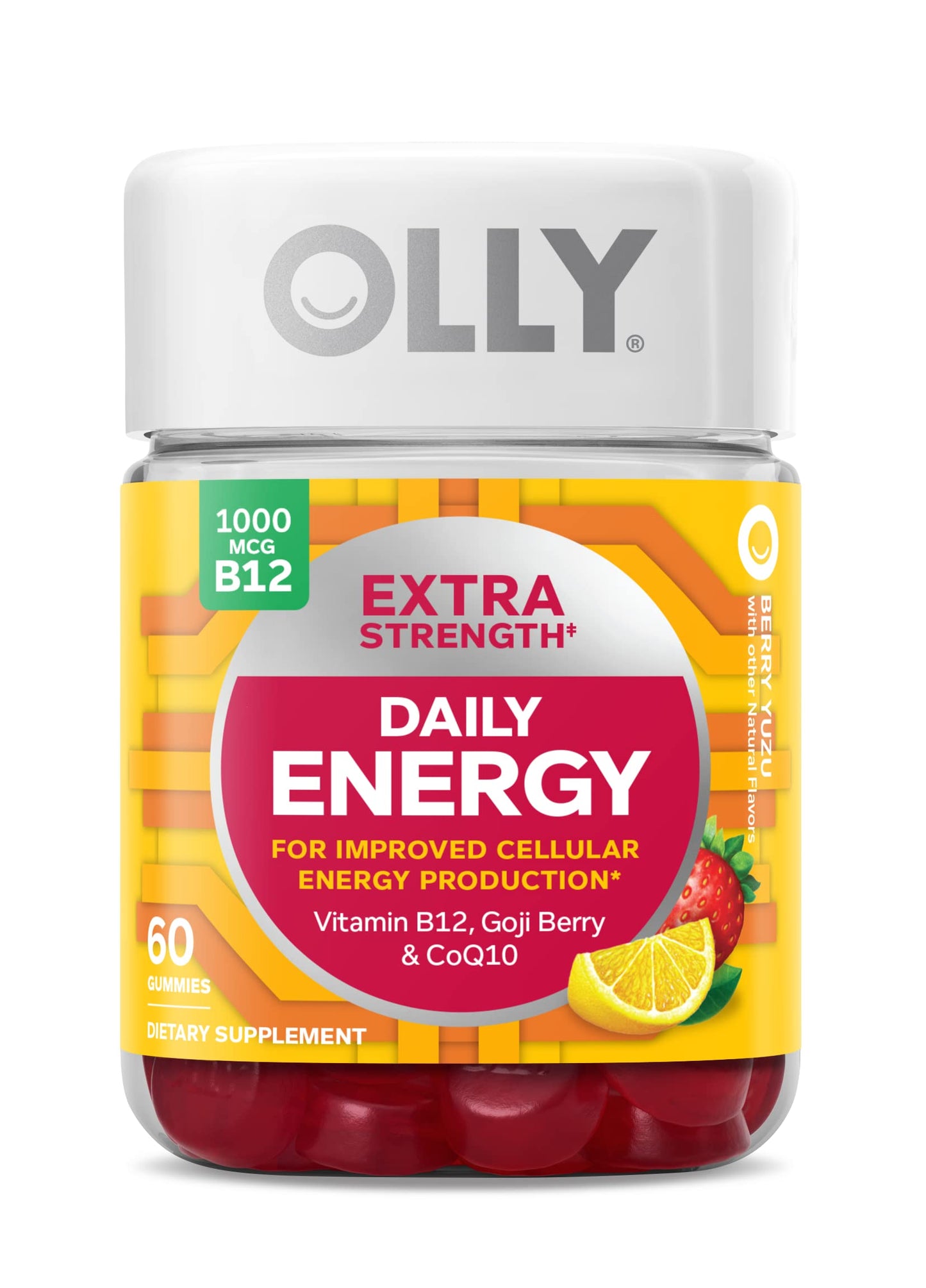 OLLY Extra Strength Daily Energy Gummy 60 Count