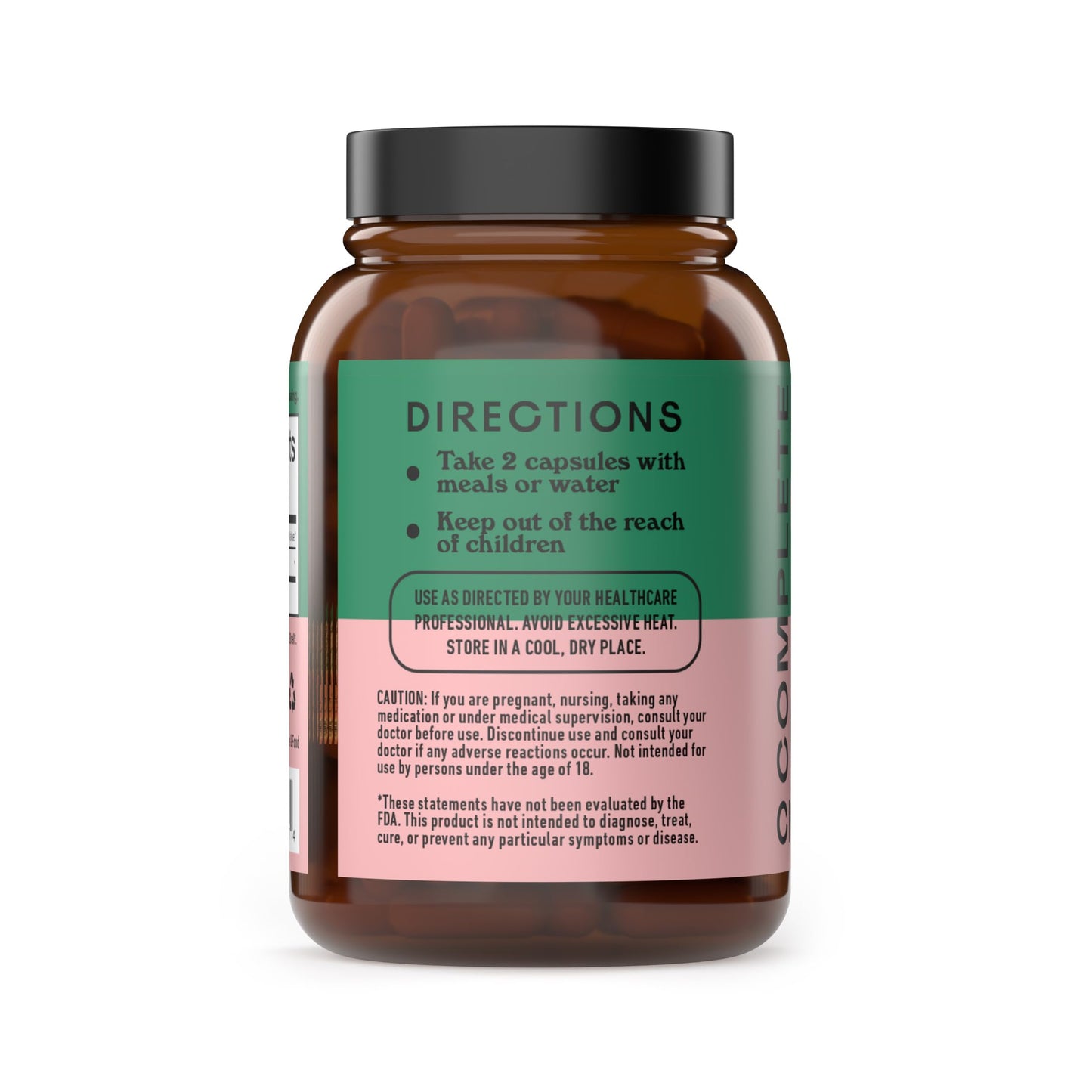 Complete Natural Products Organic Hibiscus Capsules 550mg, 100 Capsules