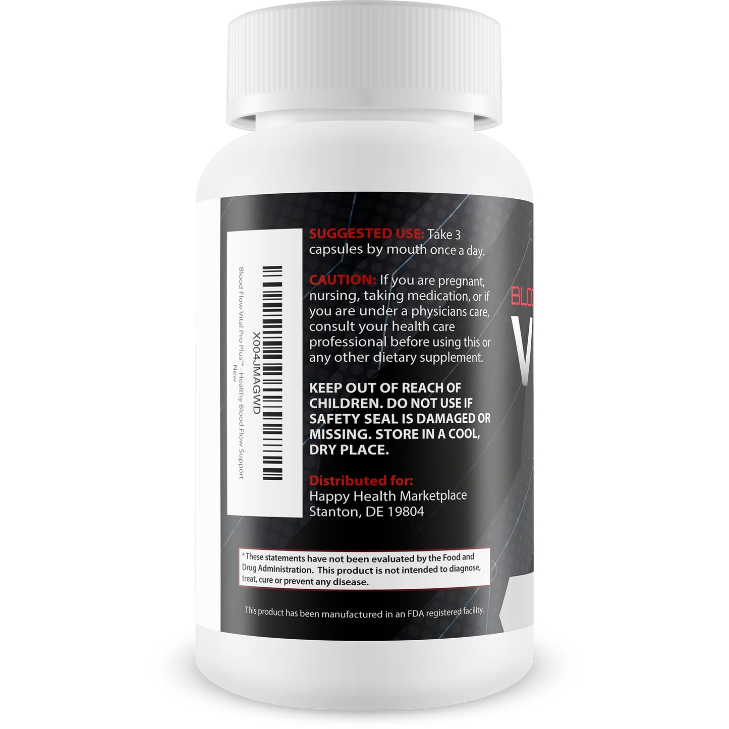 Happy Health Marketplace Blood Flow Vital Pro Plus Capsules 90 Count
