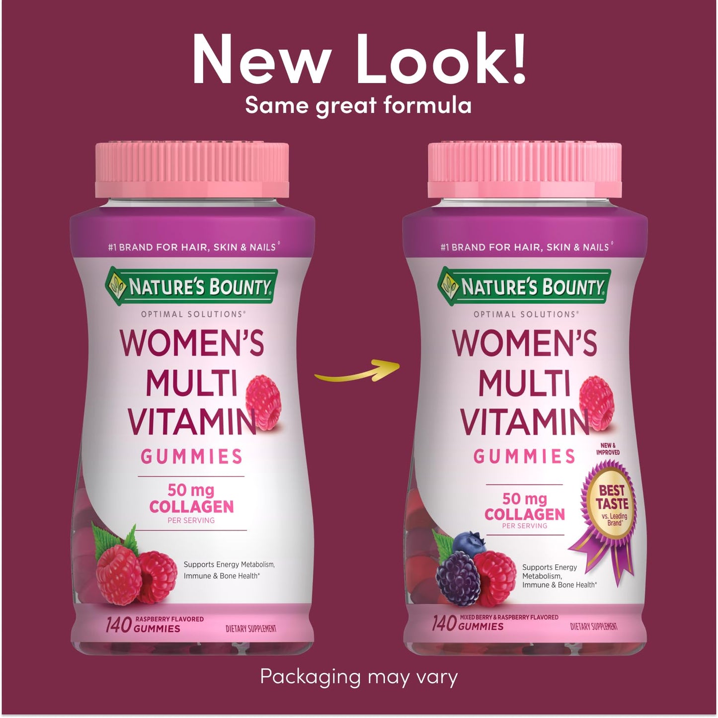 Nature's Bounty Optimal Solutions Women's Multivitamin Gummies, 140 Count
