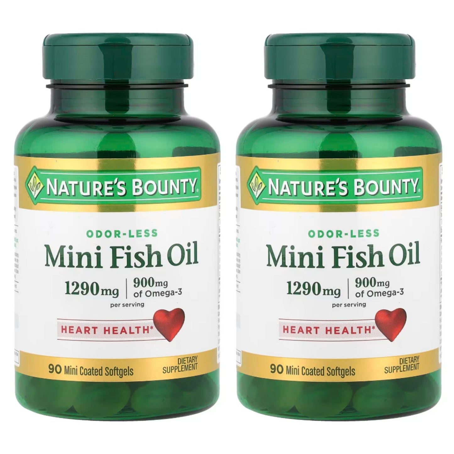 Nature's Bounty Fish Oil 1290 mg Softgels 180 Count