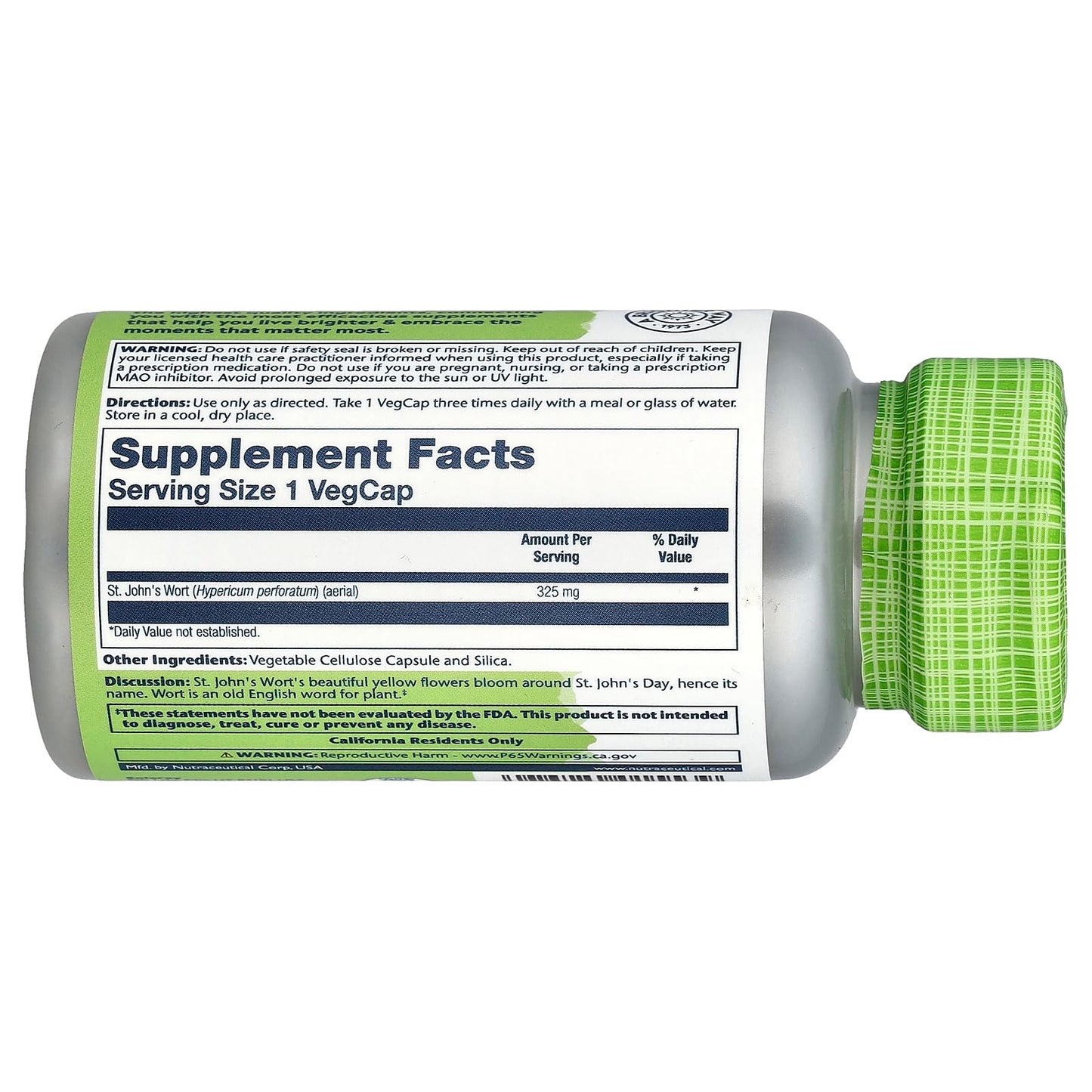 Solaray St. John's Wort 325 mg VegCaps 100
