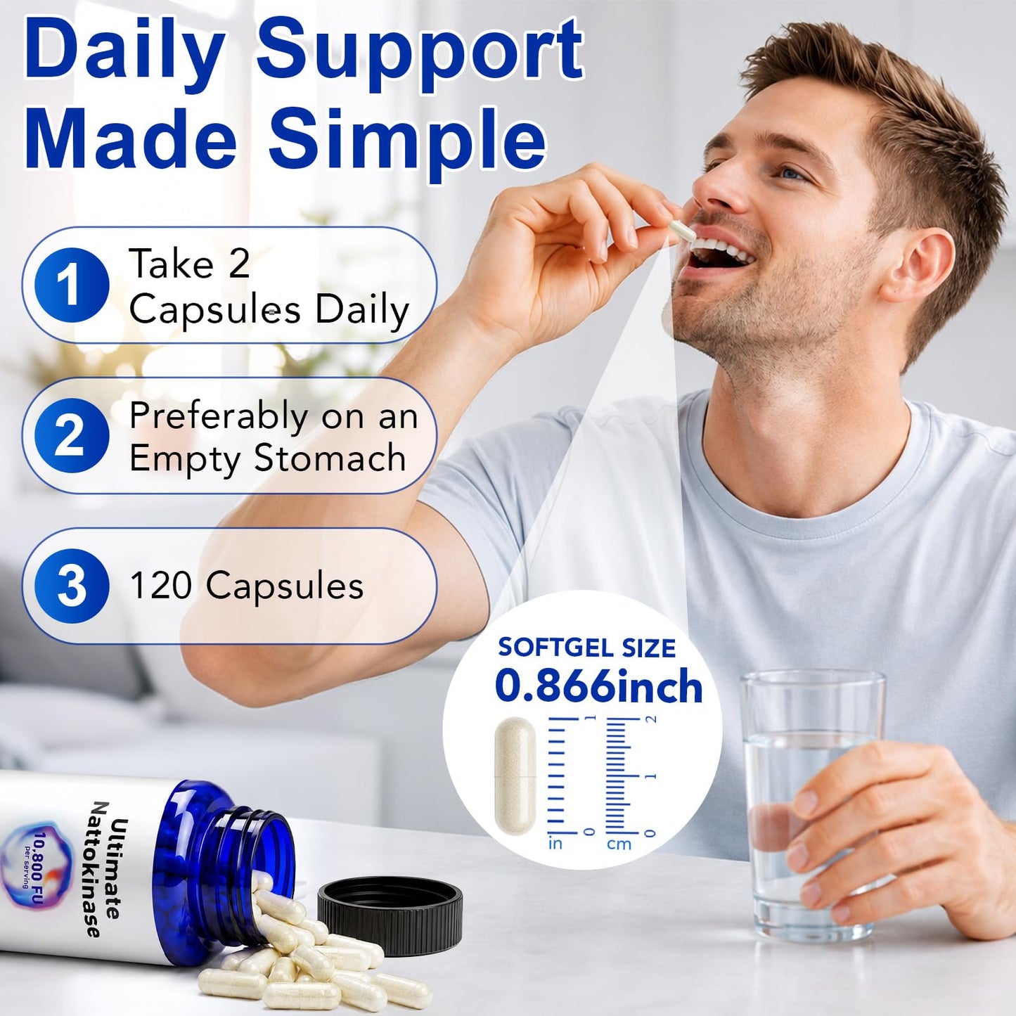Nutre Forte Nattokinase Supplement, 120 Capsules