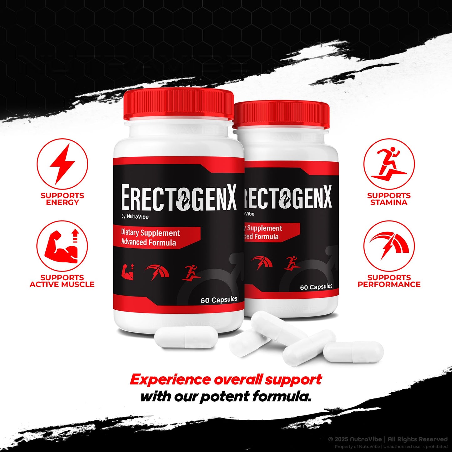 NutraVibe ErectogenX Daily Formula Capsule 60 Capsules