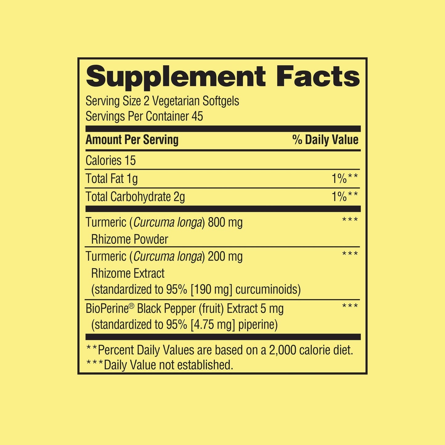 BASKETGOODS Turmeric Curcumin 1000 mg Complex Extra Strength Softgels 90 Count