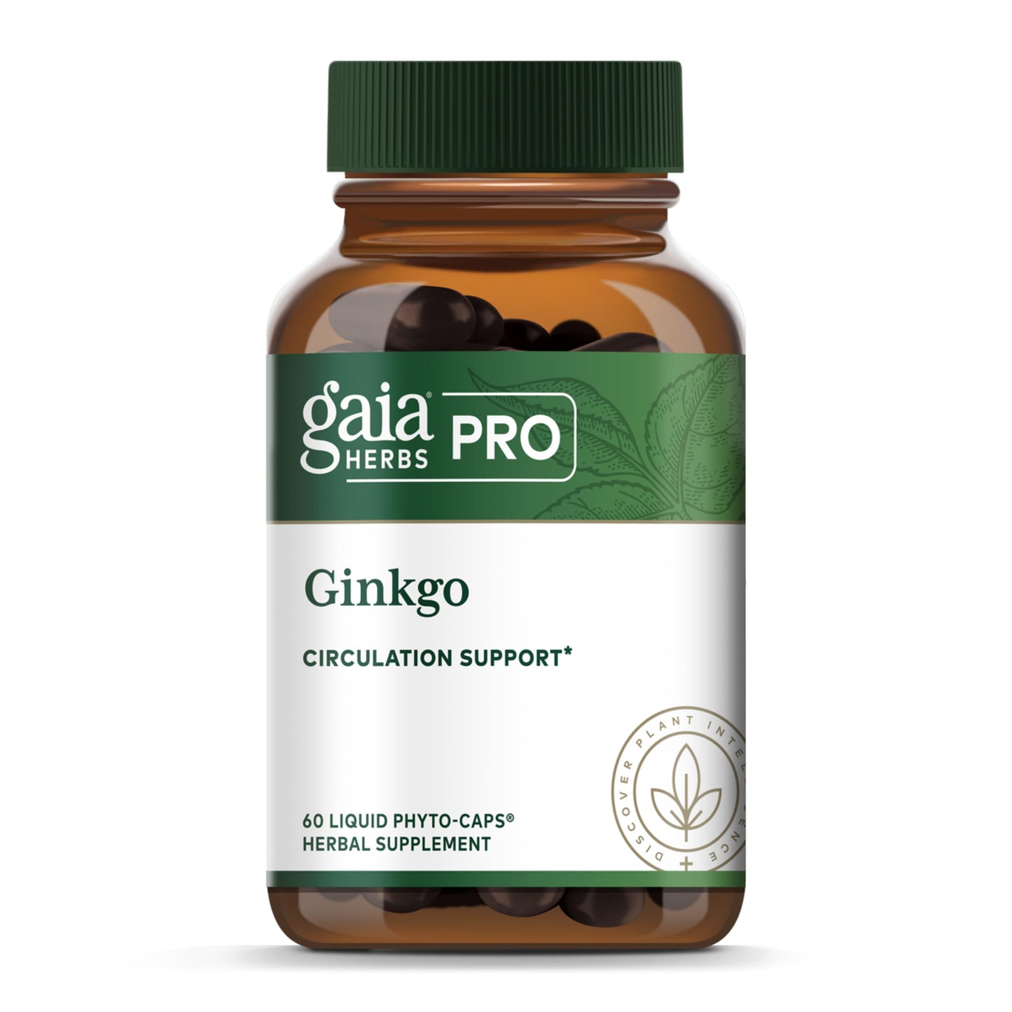 Gaia Herbs PRO Ginkgo Biloba Capsules, 60 Count