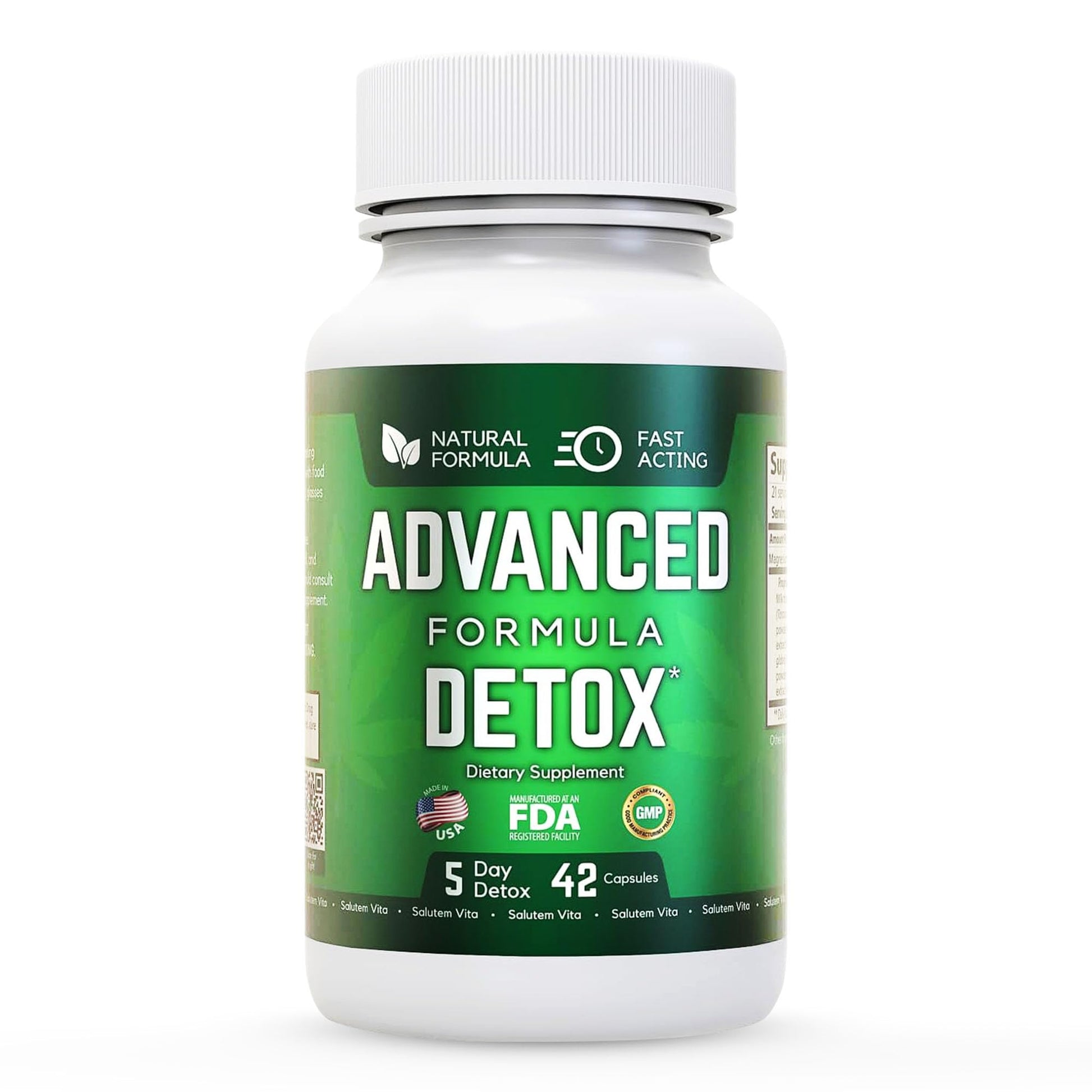 Salutem Vita Starfit Advanced Detox Cleanse, Natural Detox & Cleanse with Milk Thistle, Licorice Powder, and More, Body Cleanse Detox for Women and Men, 42 Capsules